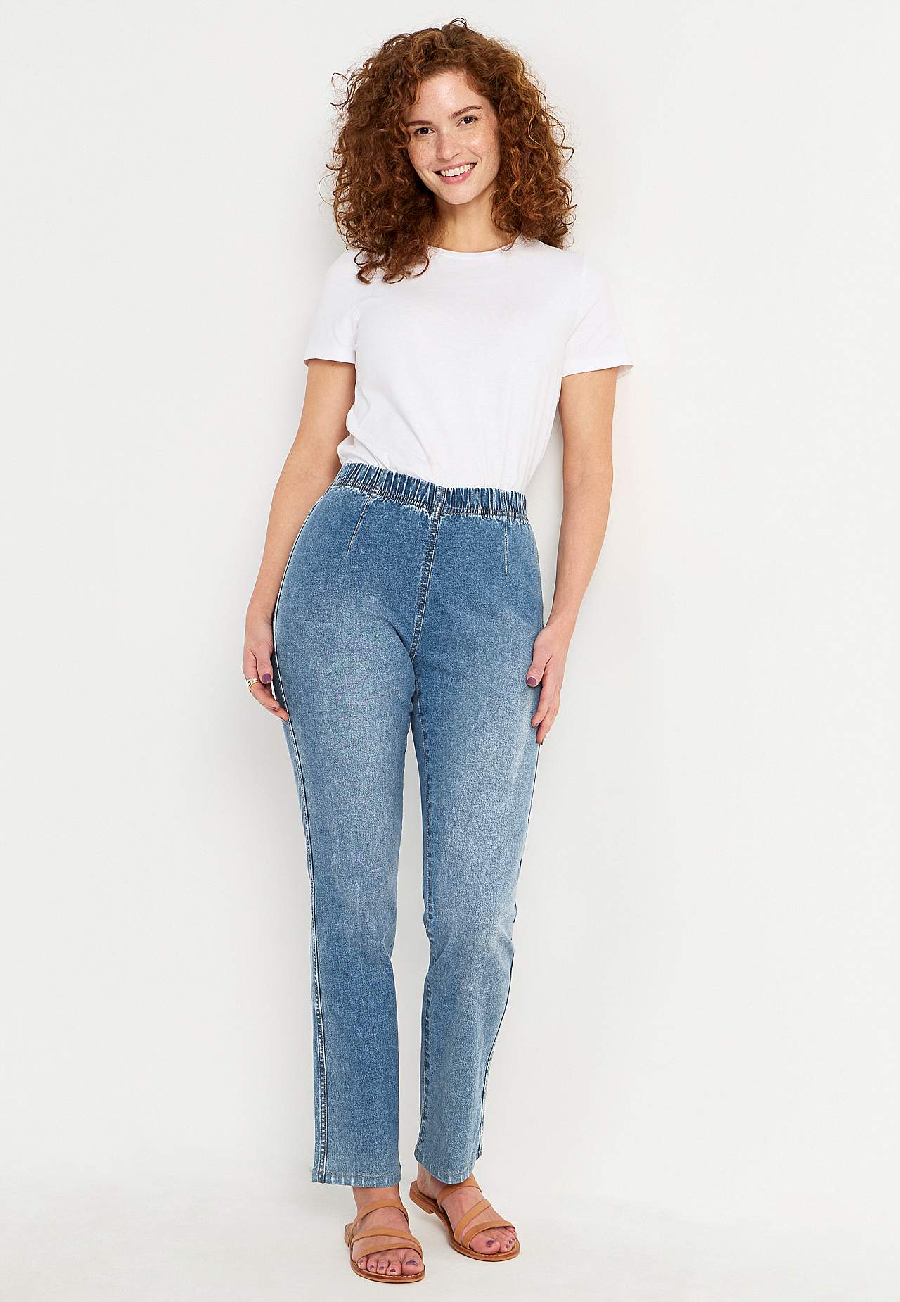 Jeggings med smalt ben