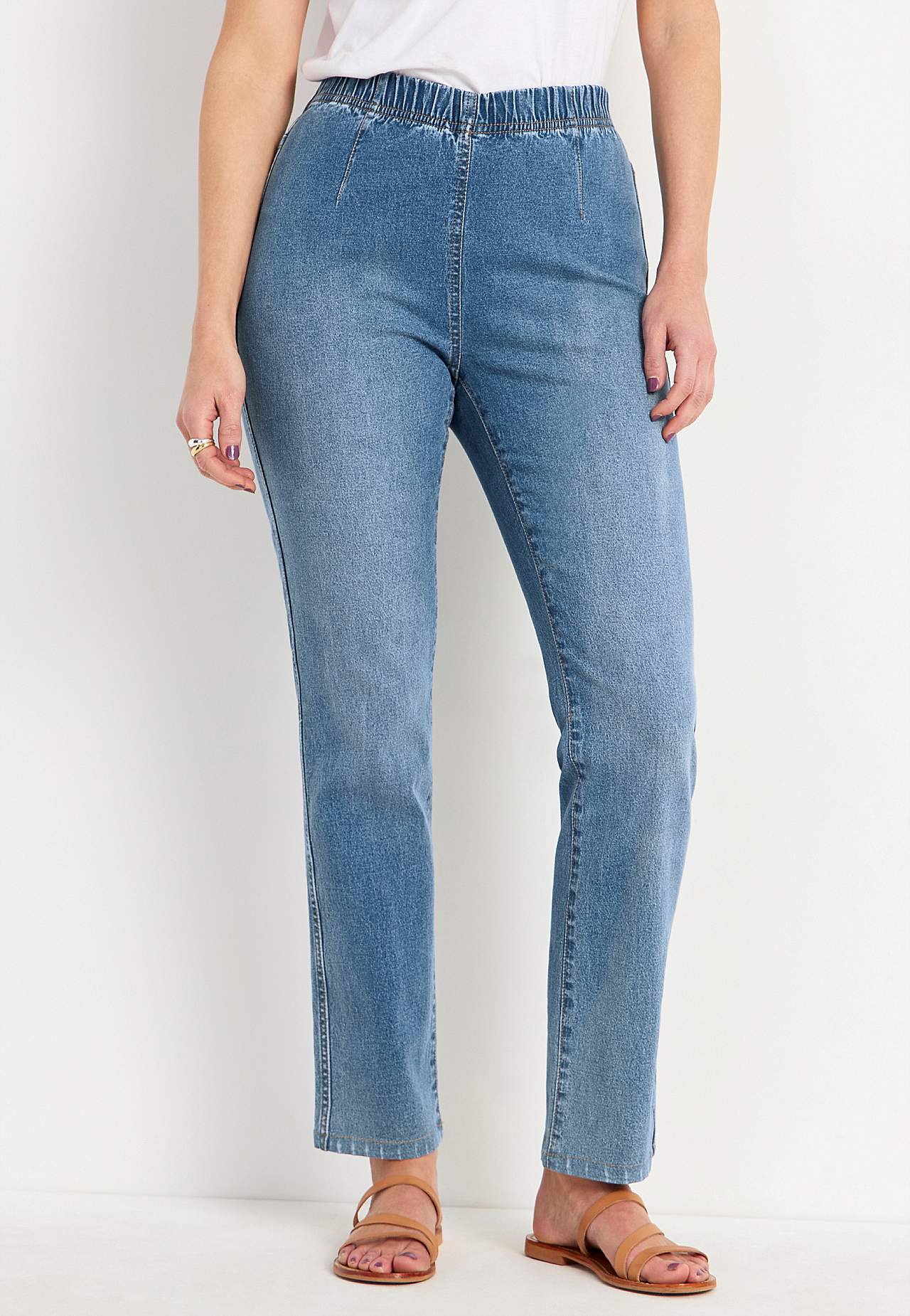 Jeggings med smalt ben