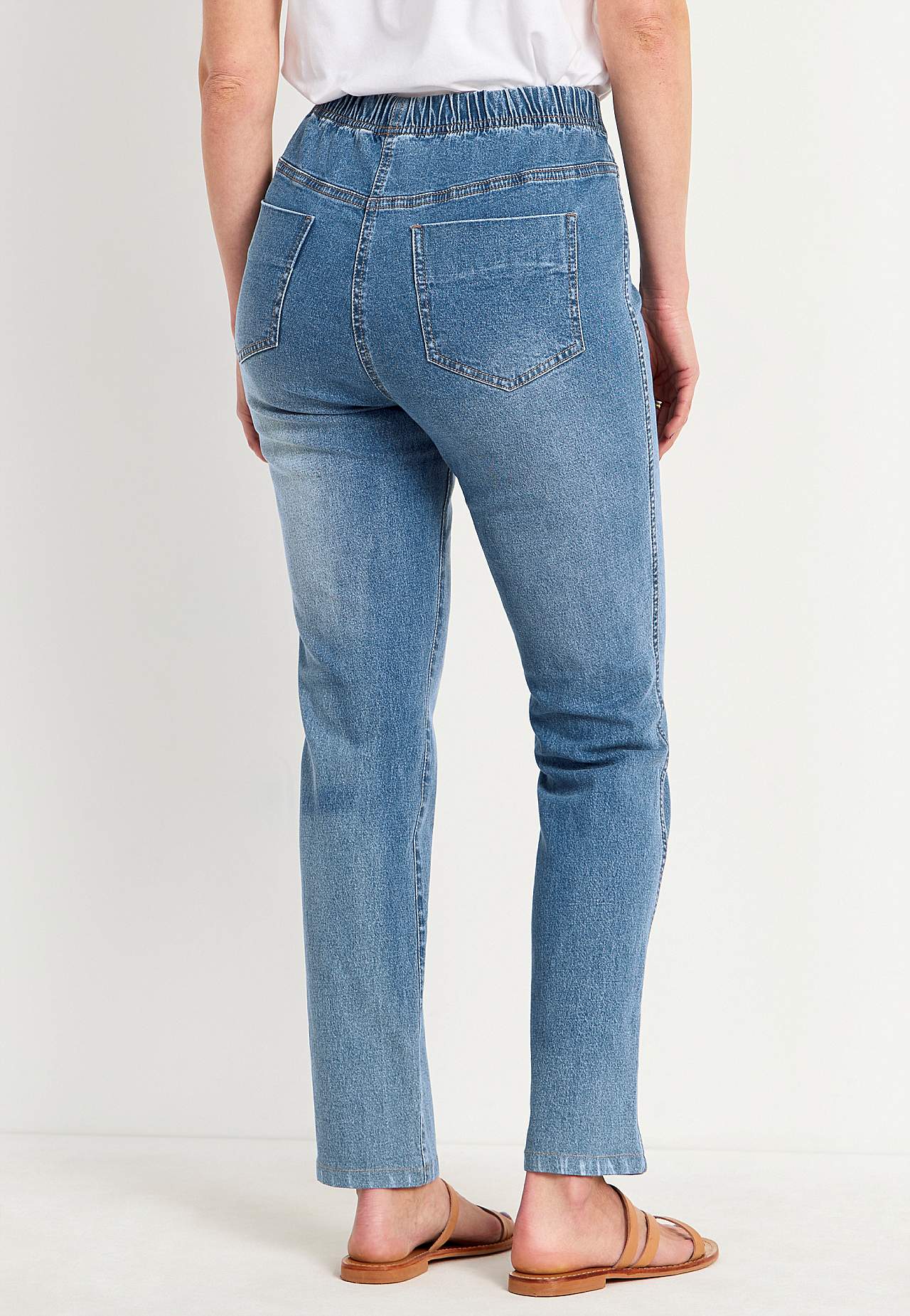 Jeggings med smalt ben