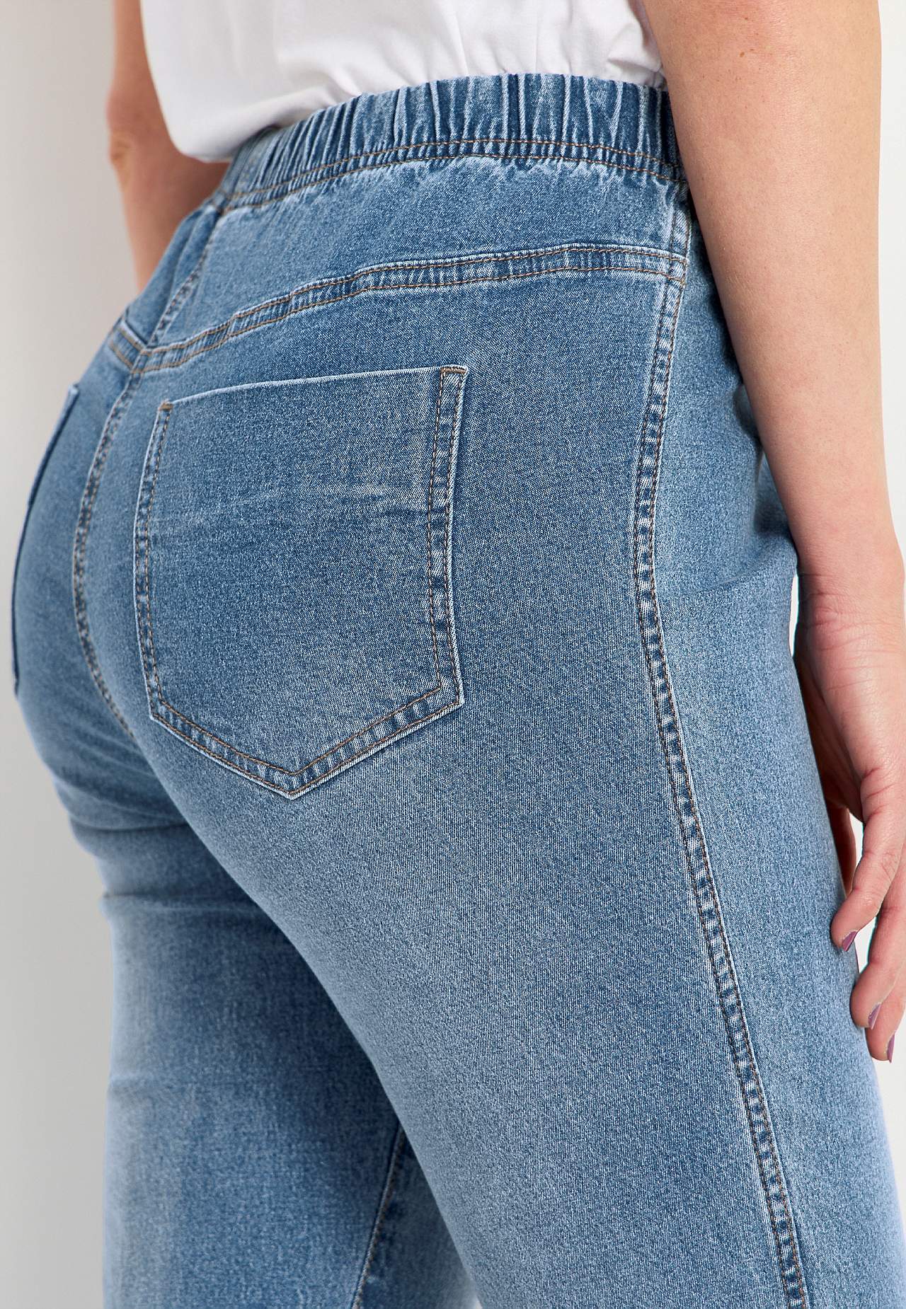 Jeggings med smalt ben