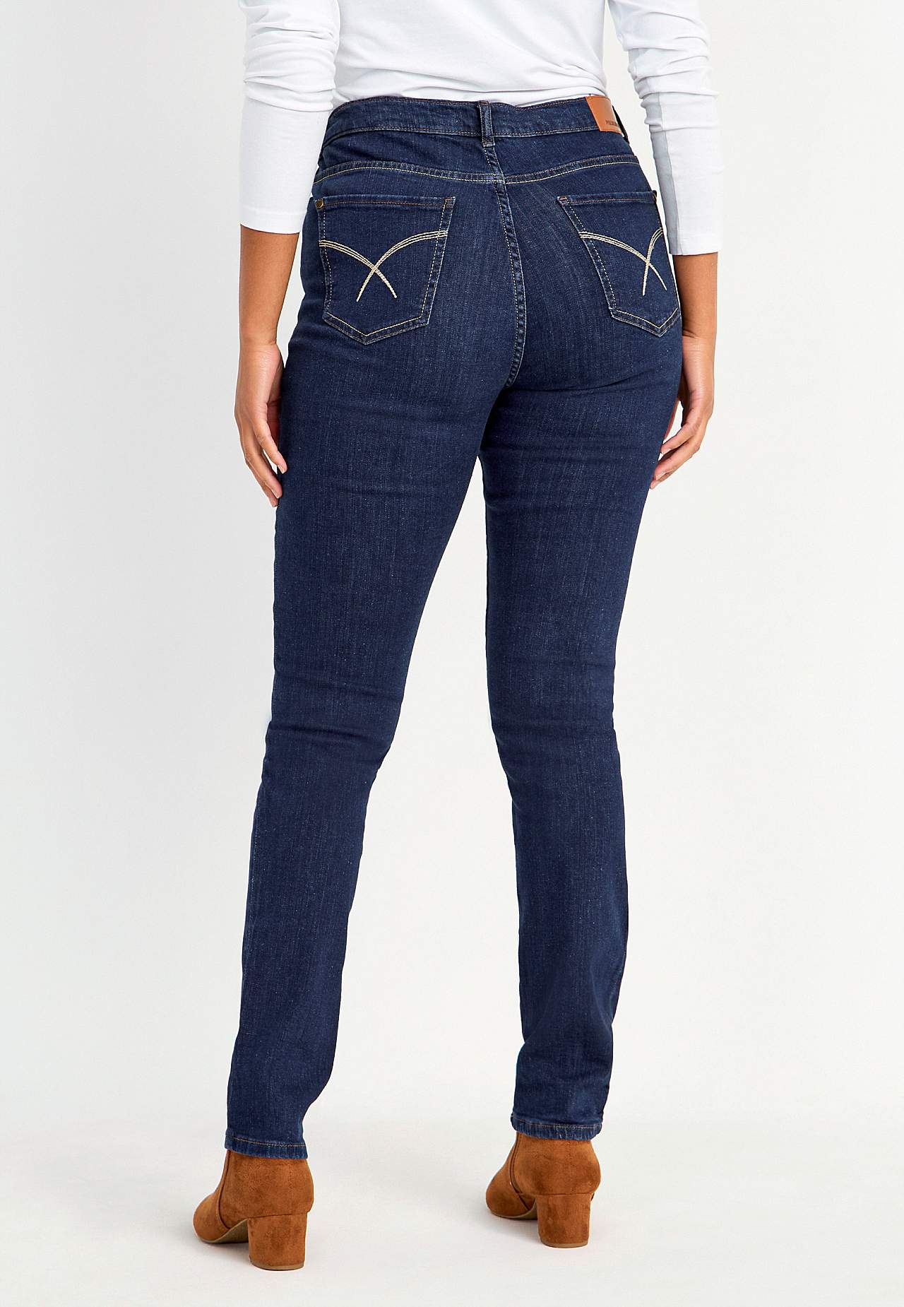 Jeans med resår i sidorna