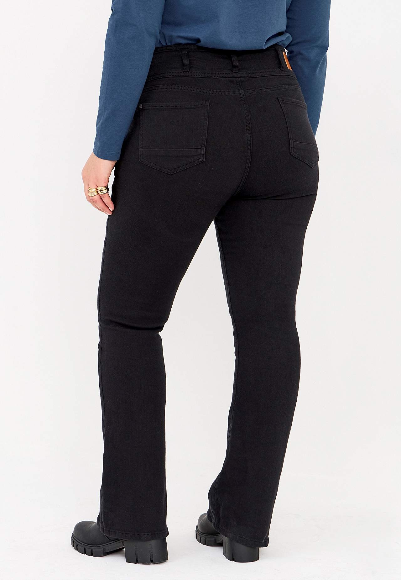 Bootcut jeans med hög midja