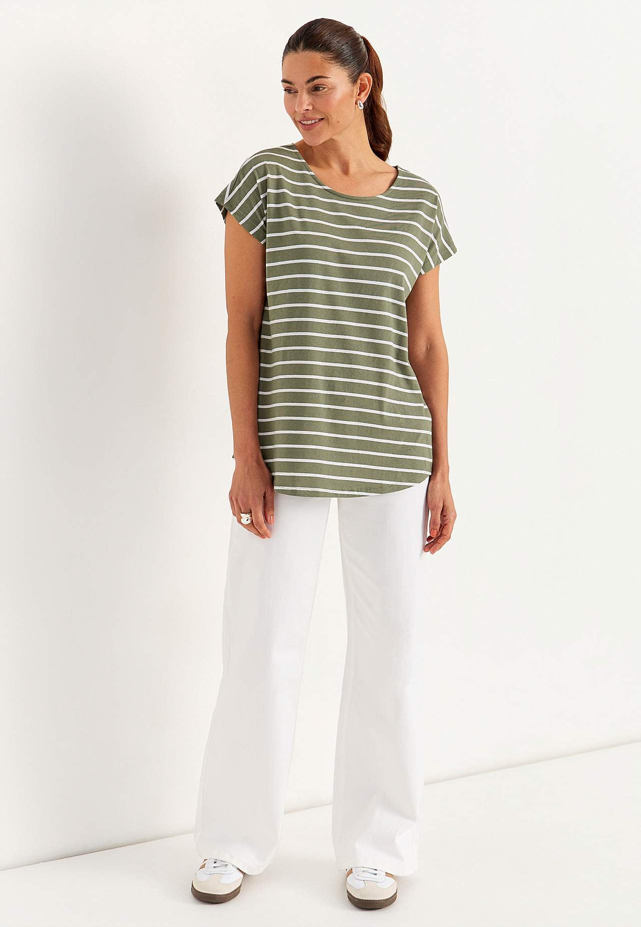 Trikåtoppar med holkärmar 2-pack