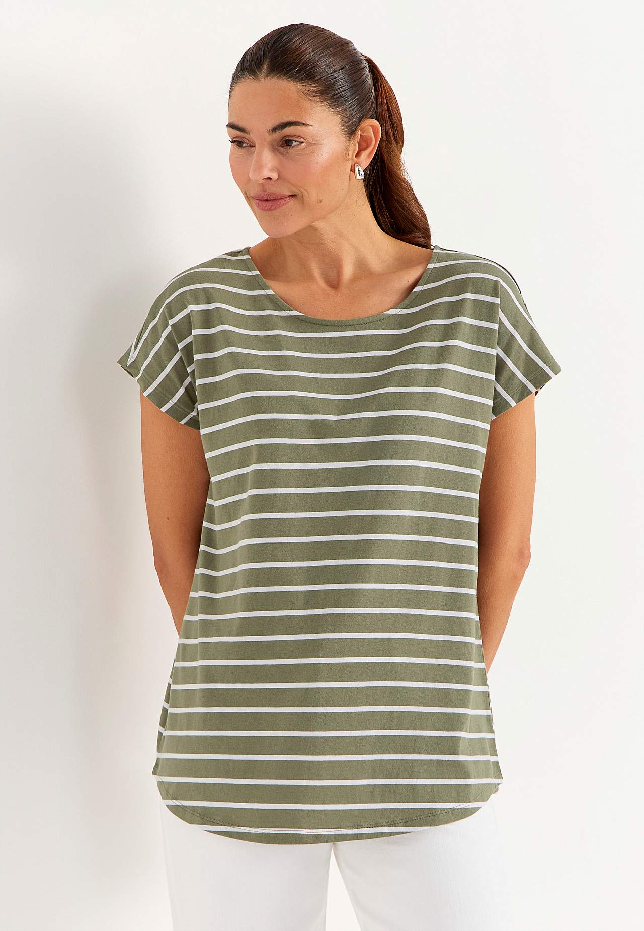 Trikåtoppar med holkärmar 2-pack