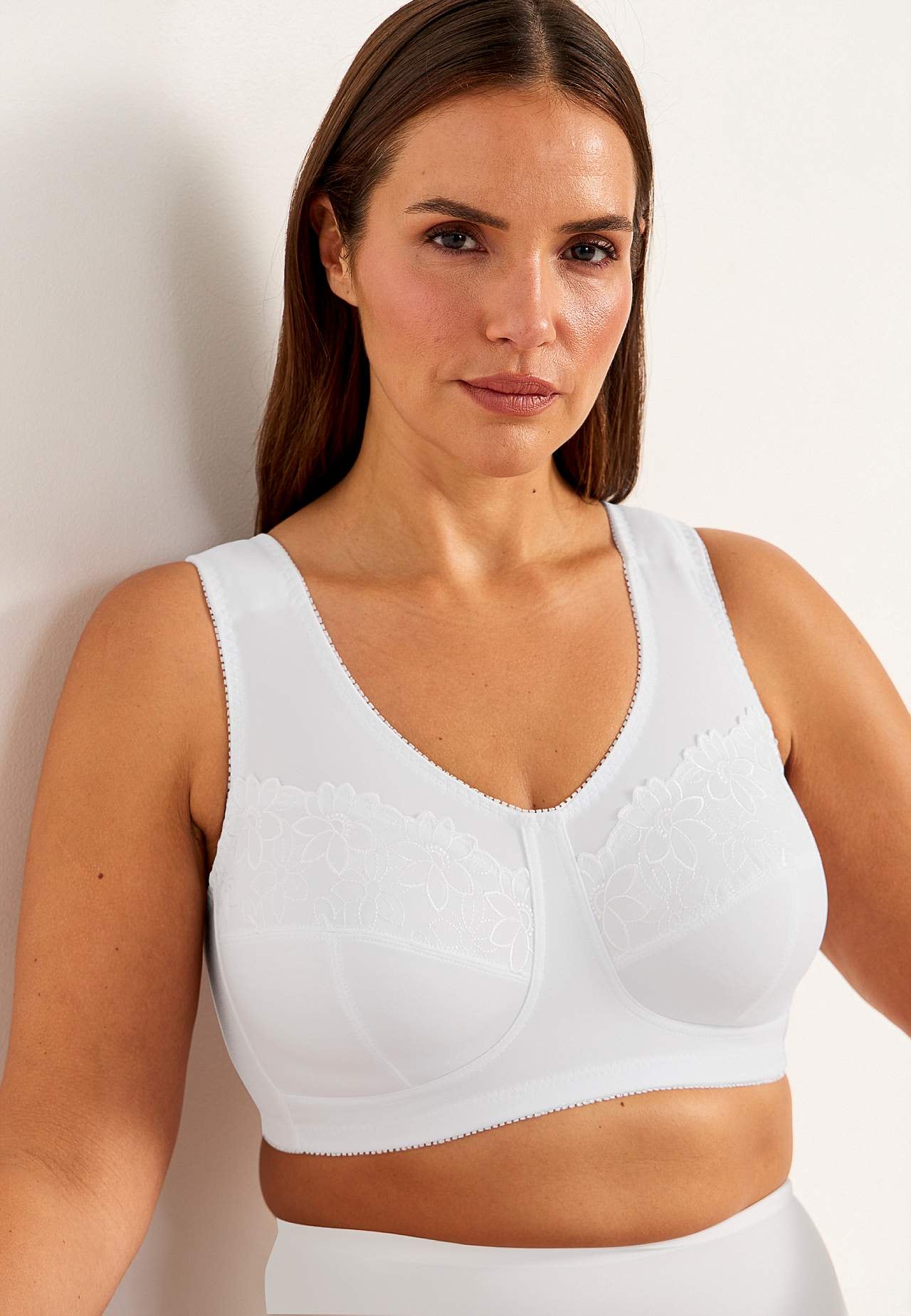 Soft-bh med broderi Lily 2-pack