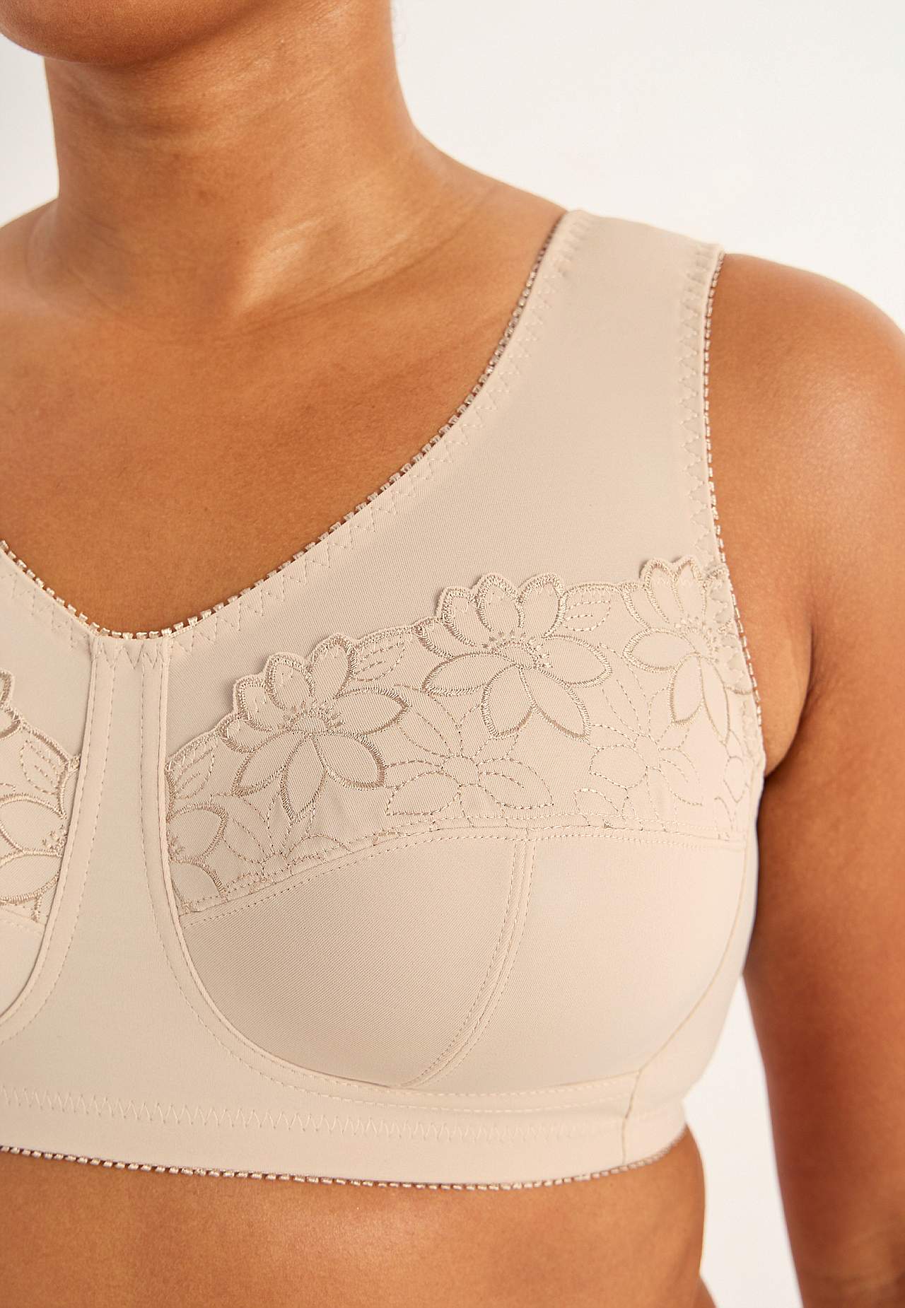 Soft-bh med broderi Lily 2-pack