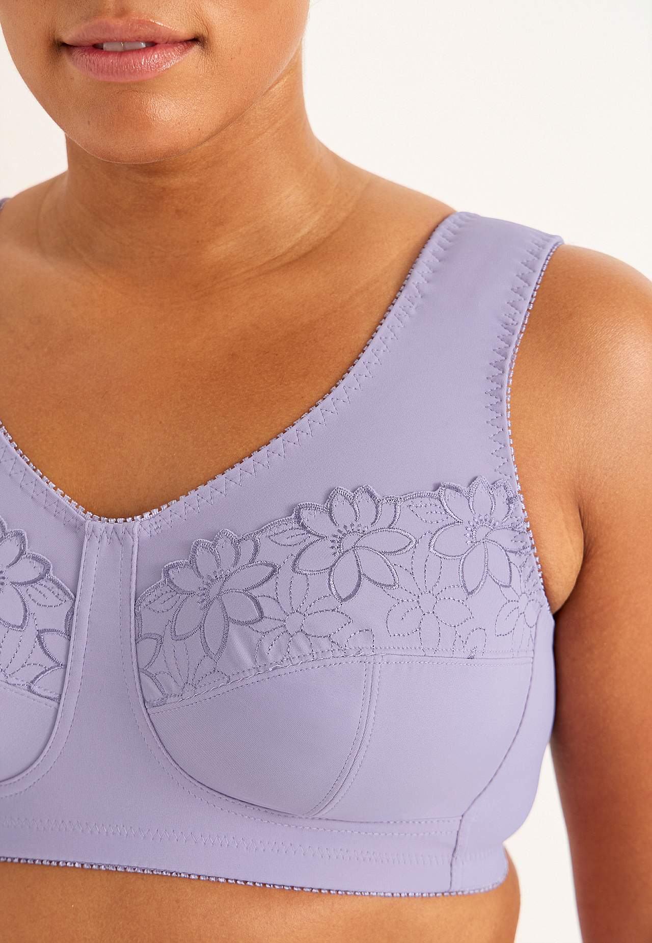 Soft-bh med broderi Lily 2-pack