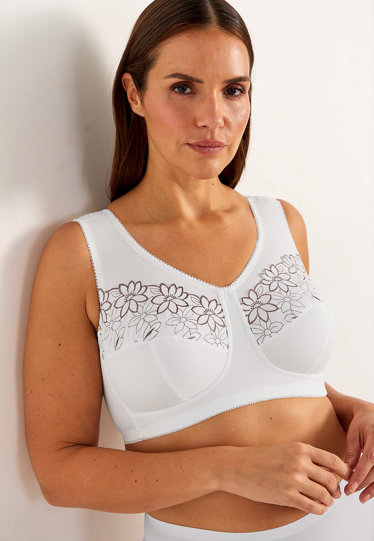 Soft-bh med broderi Lily 2-pack
