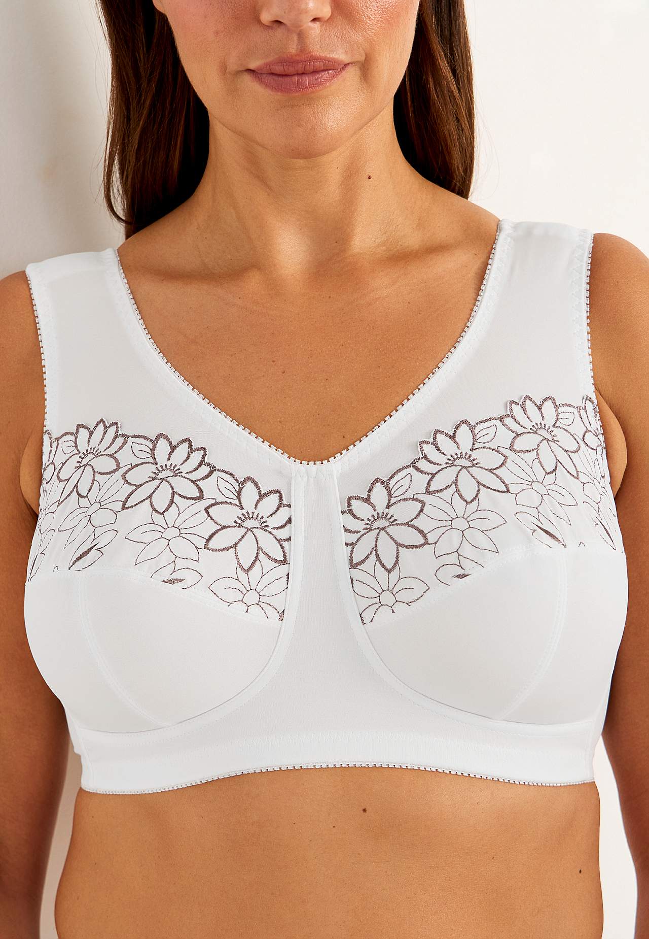 Soft-bh med broderi Lily 2-pack