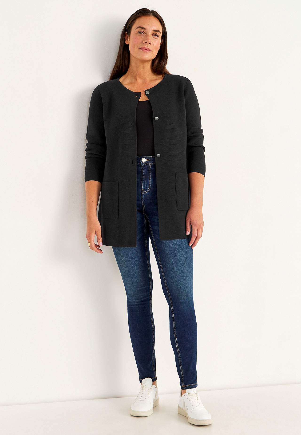 Cardigan i bomull