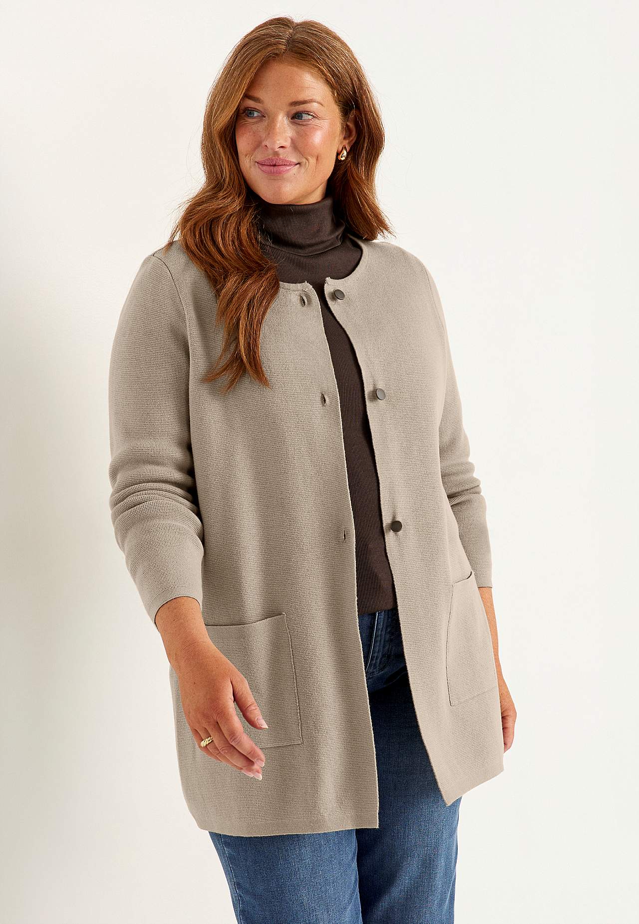 Cardigan i bomull