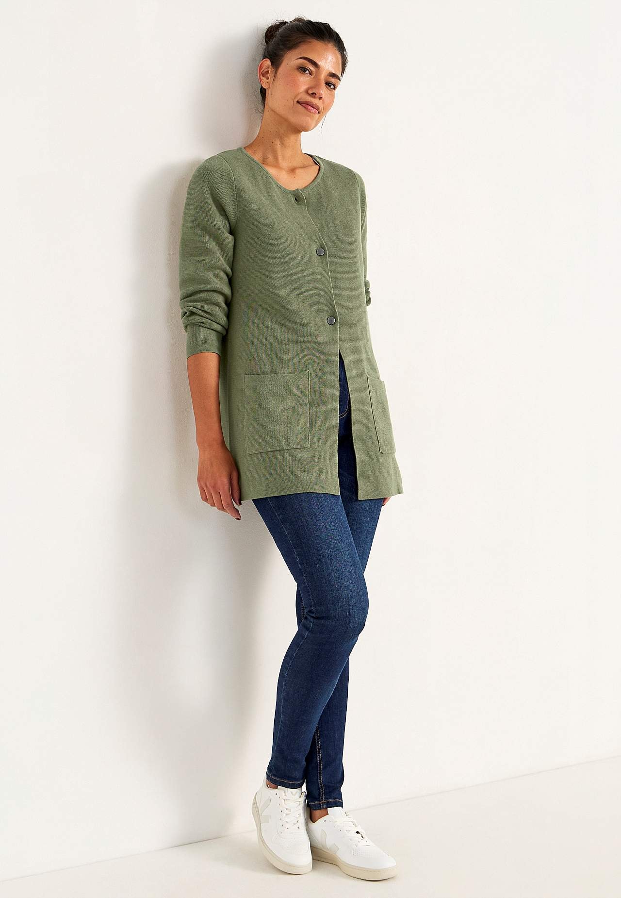 Cardigan i bomull