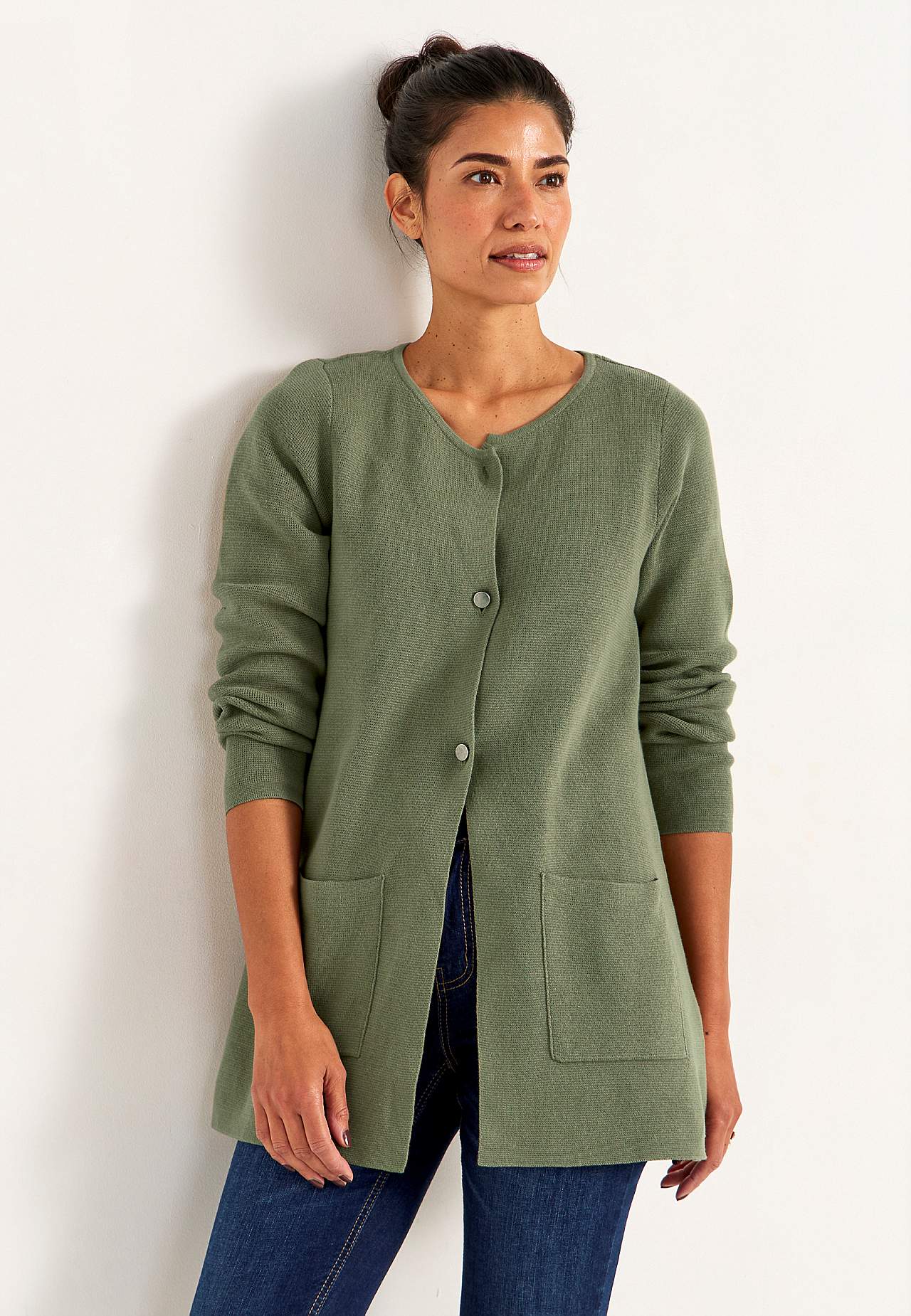 Cardigan i bomull