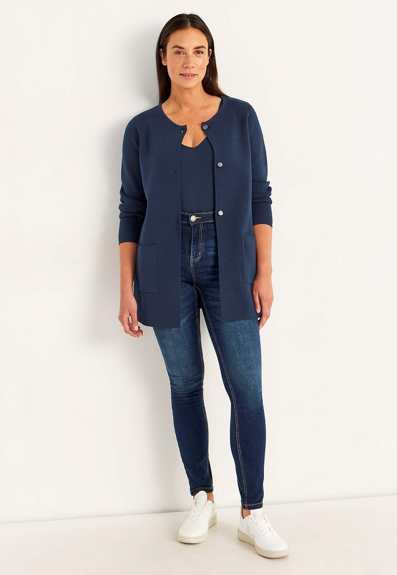 Cardigan i bomull