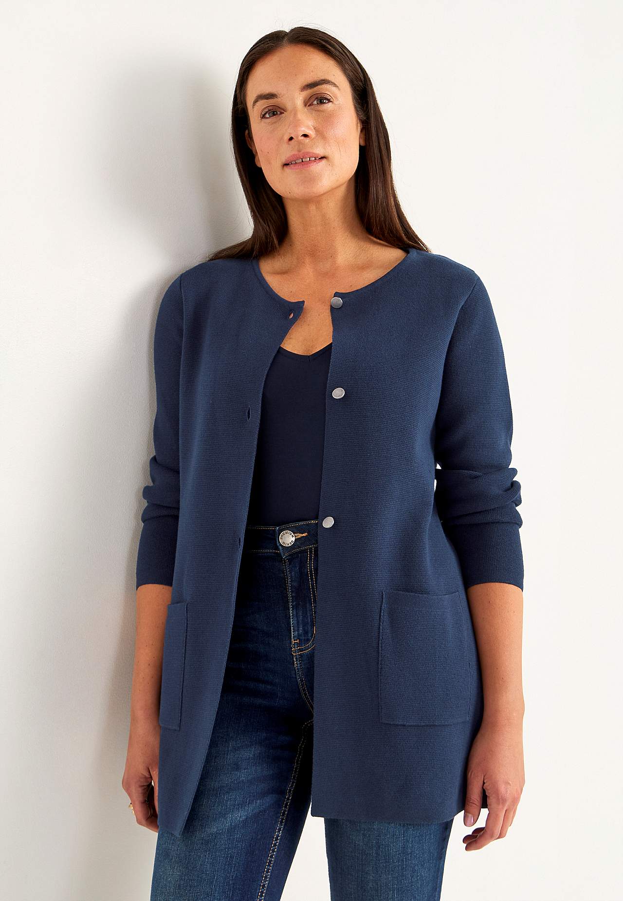 Cardigan i bomull