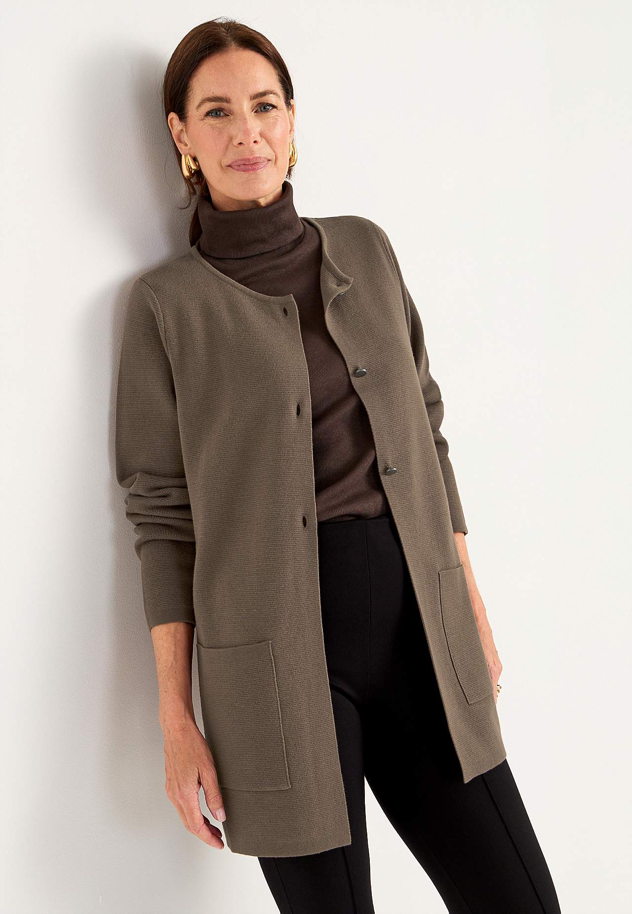 Cardigan i bomull