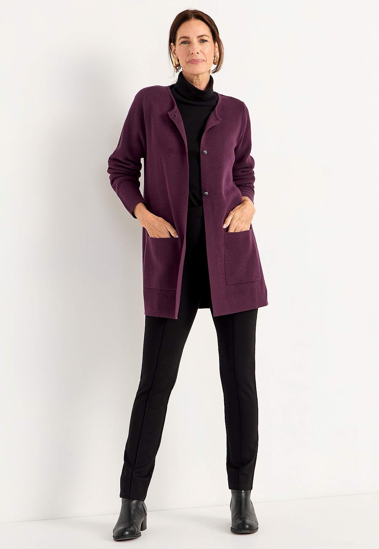 Cardigan i bomull