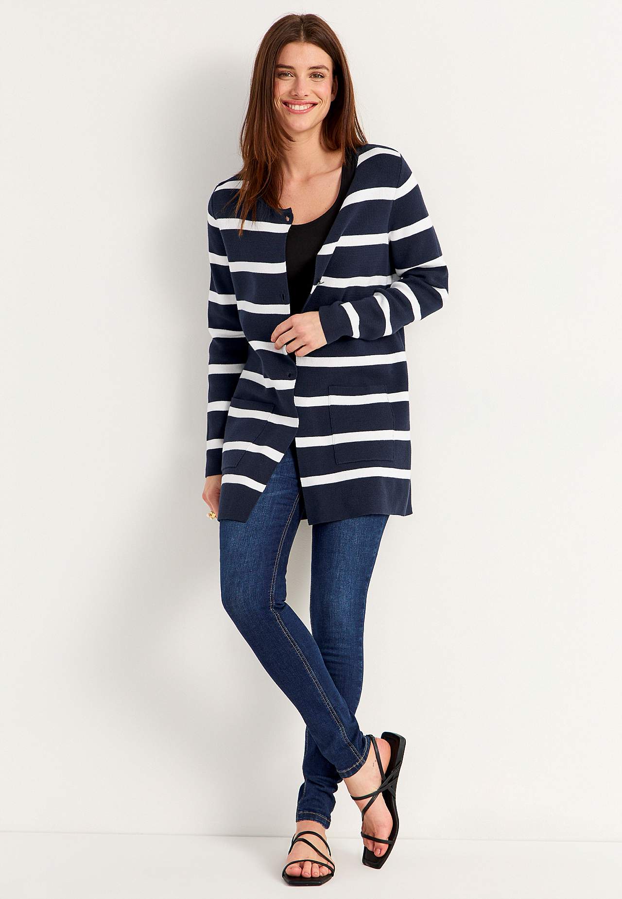 Cardigan i bomull