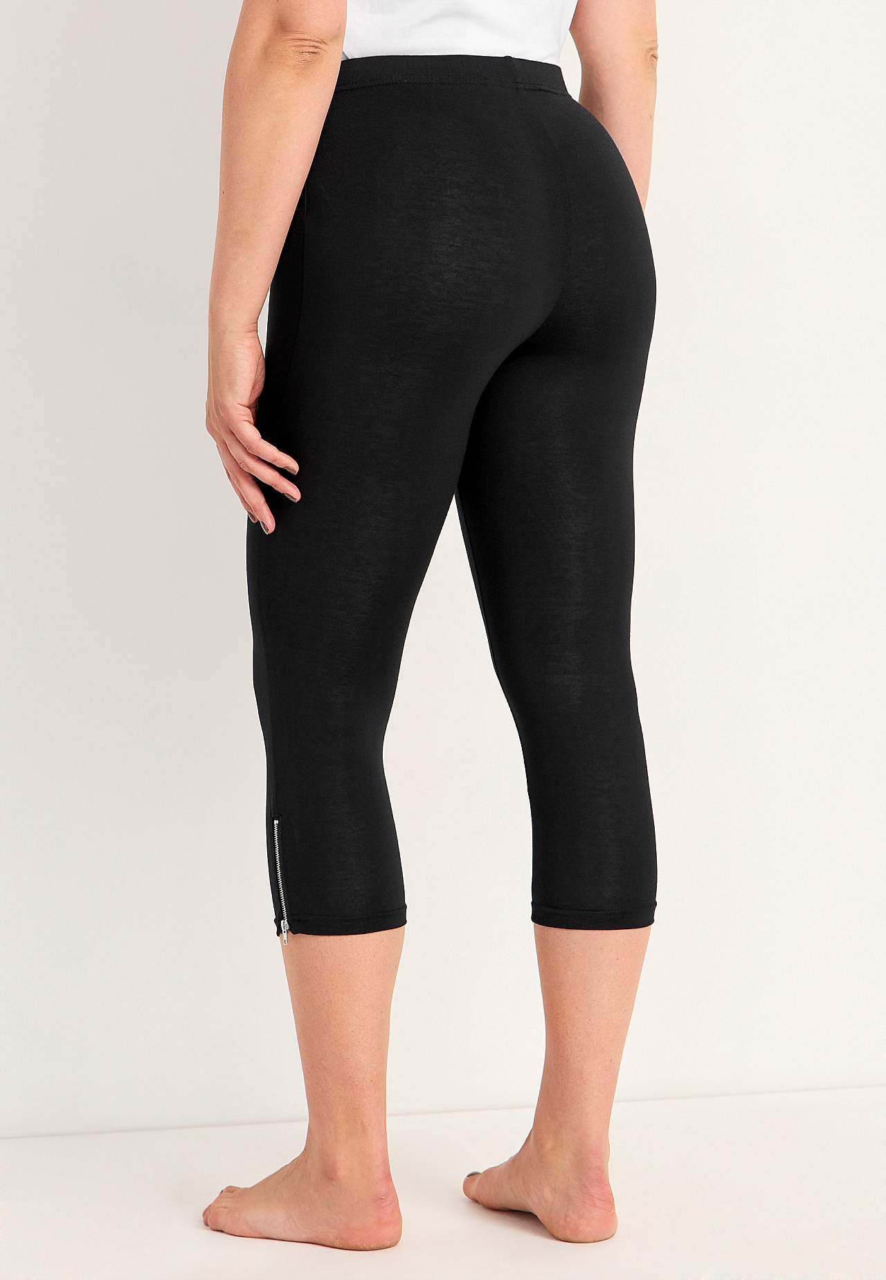 Caprileggings med dragkedjor Moa