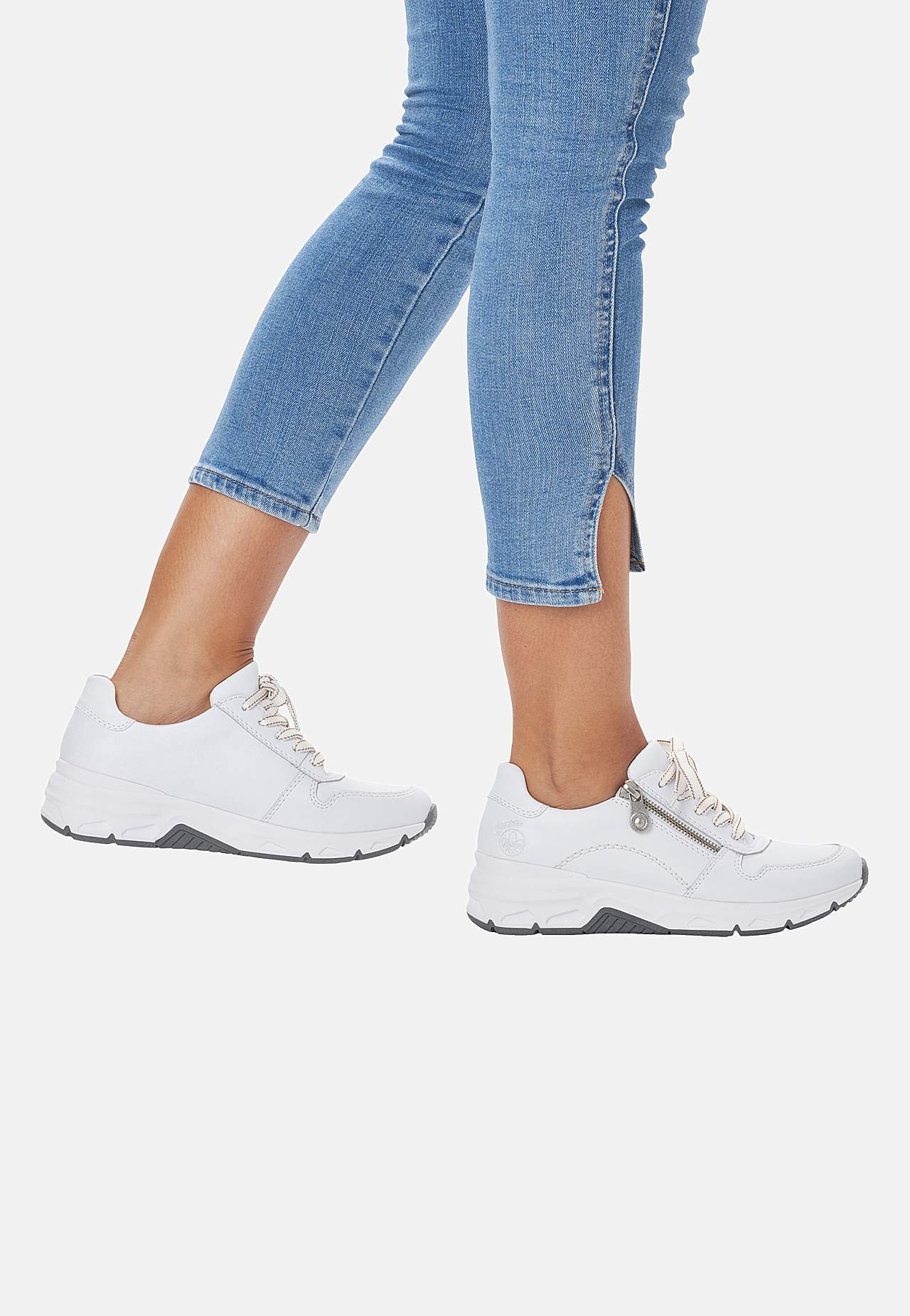 Bekväm sneaker i skinn