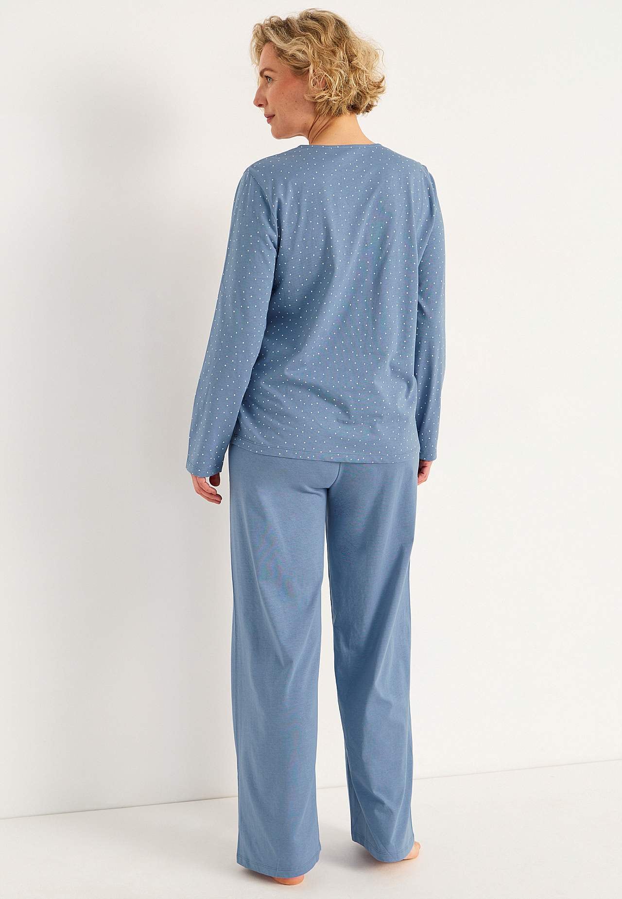 Tvådelad pyjamas med prickar
