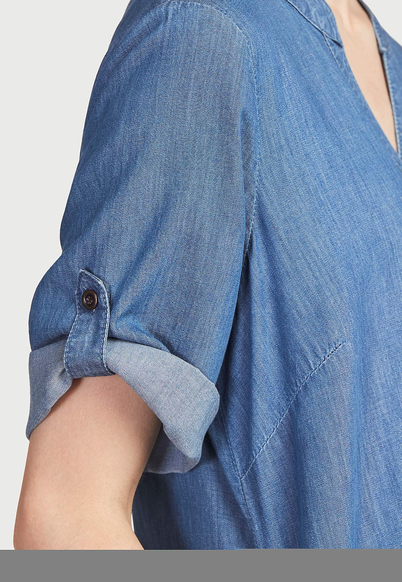 Jeansklänning i mjuktvättad denim
