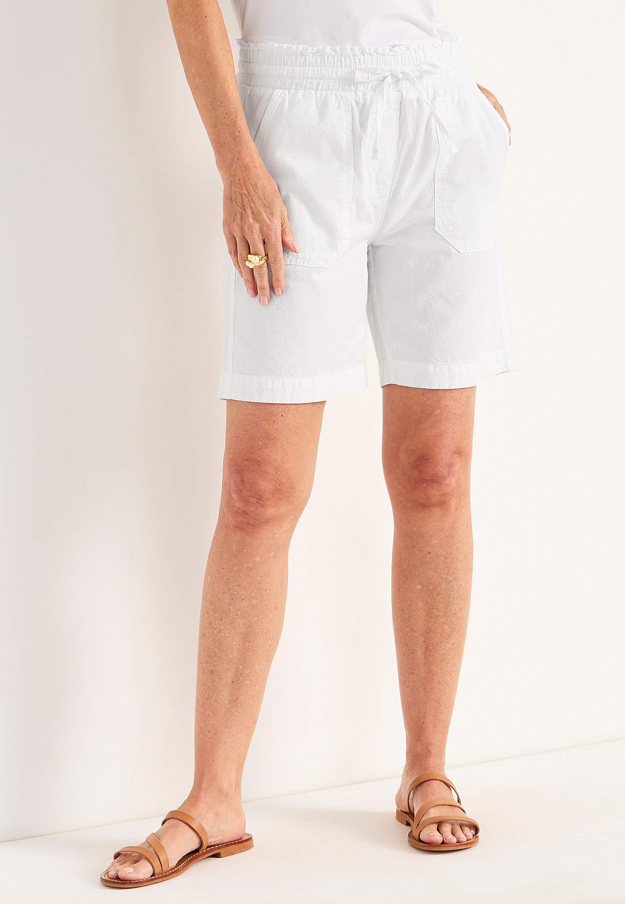 Shorts i tvättad bomull Jade
