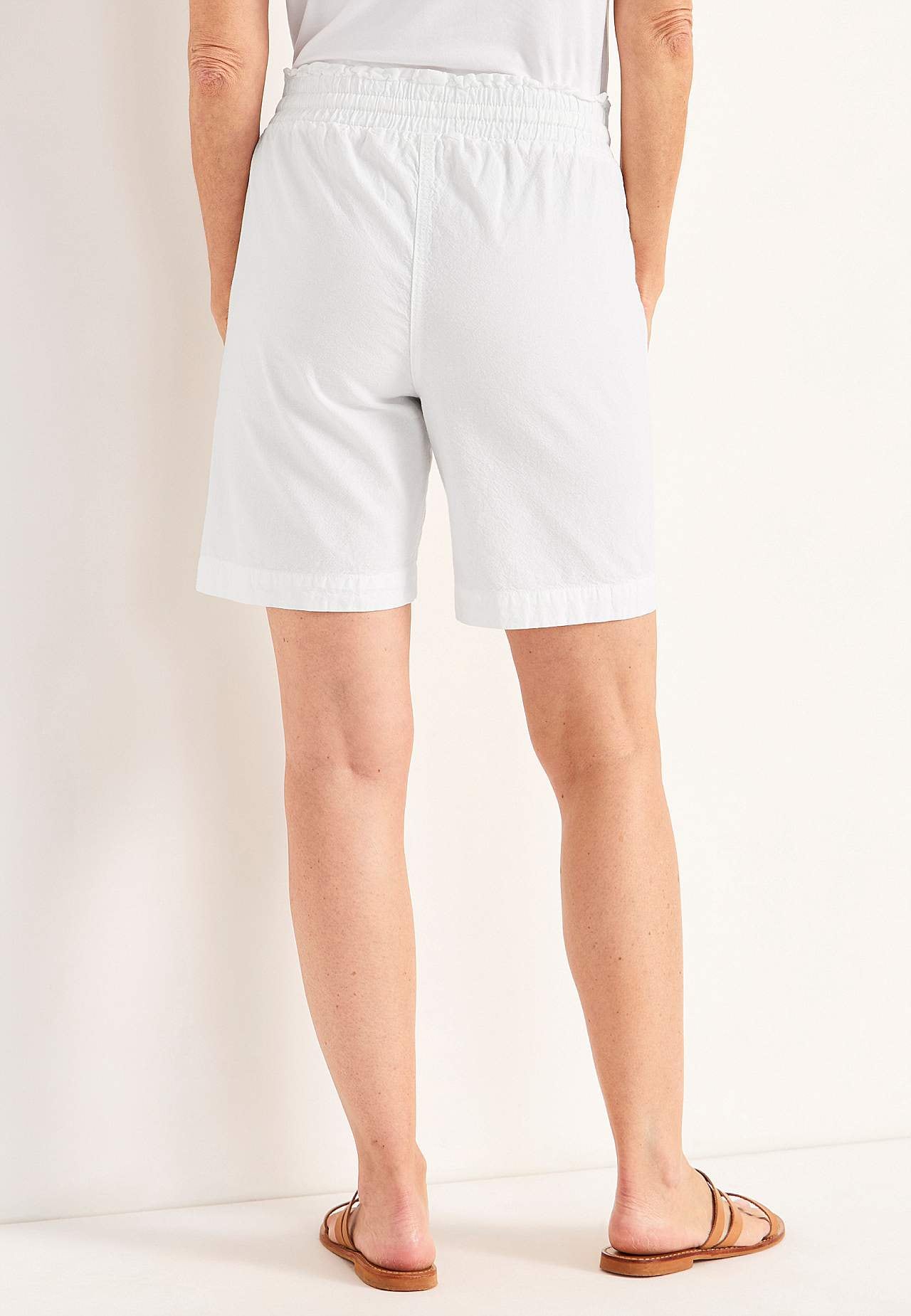 Shorts i tvättad bomull Jade