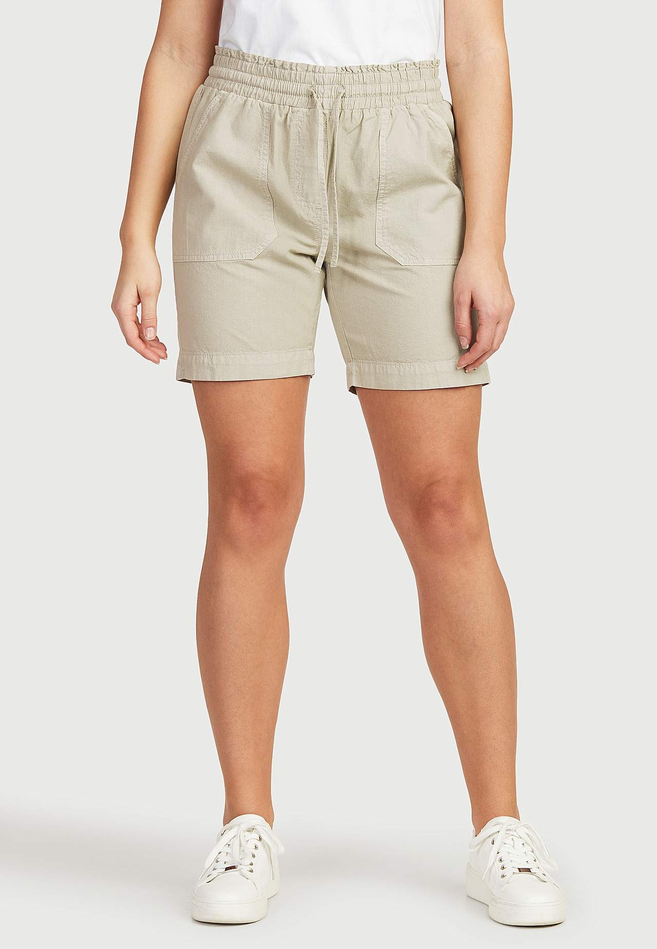 Shorts i tvättad bomull Jade