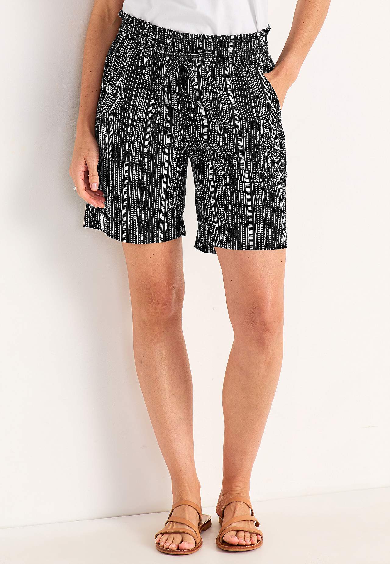 Shorts i tvättad bomull Jade