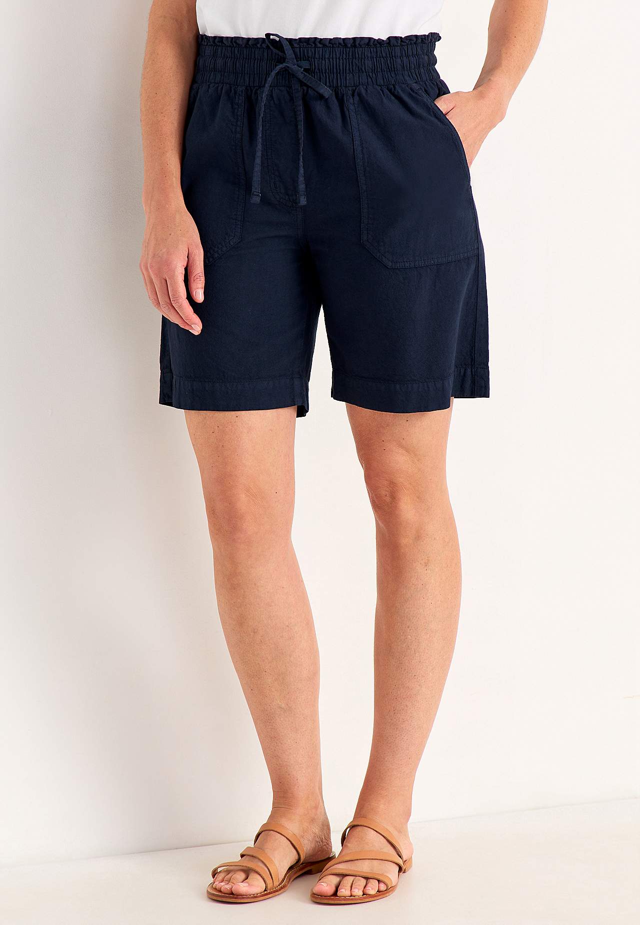 Shorts i tvättad bomull Jade