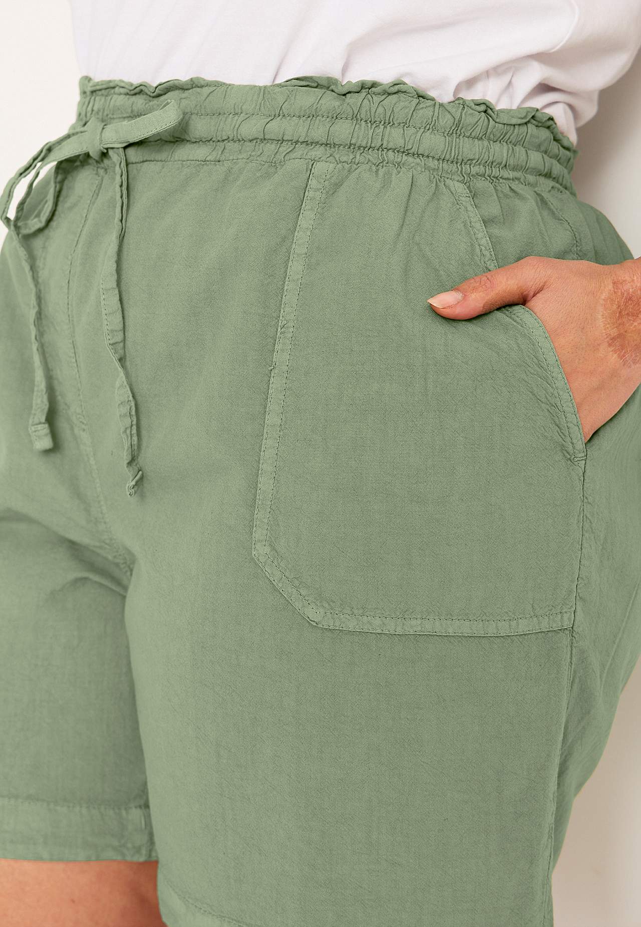 Shorts i tvättad bomull Jade