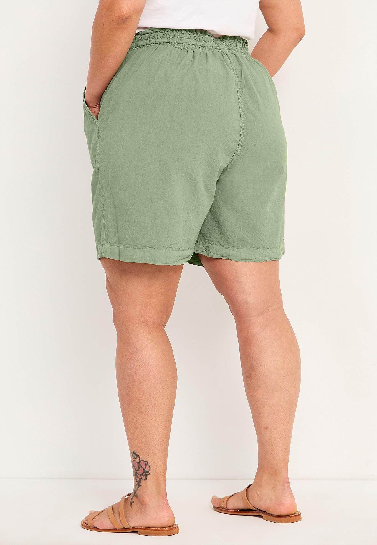 Shorts i tvättad bomull Jade