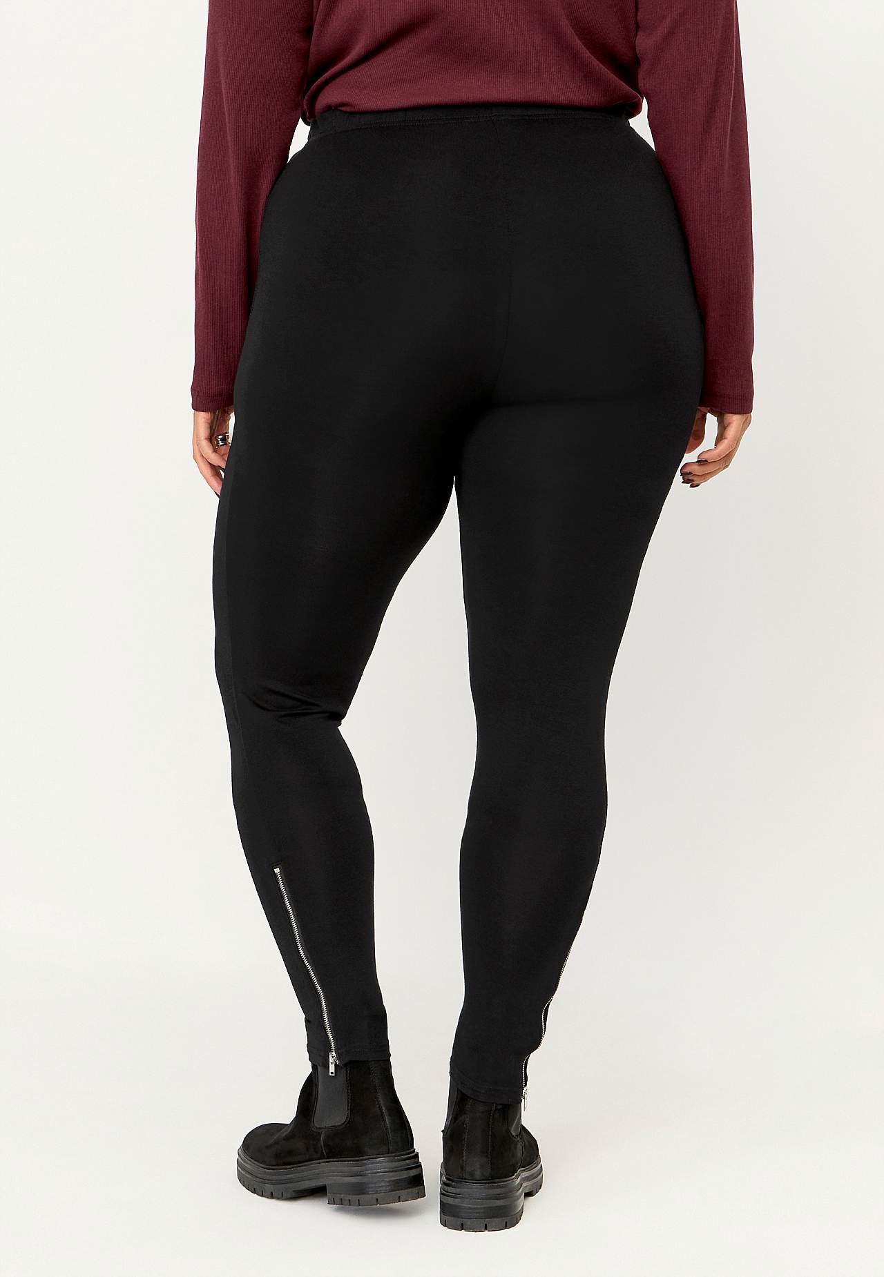 Leggings med dragkedjor