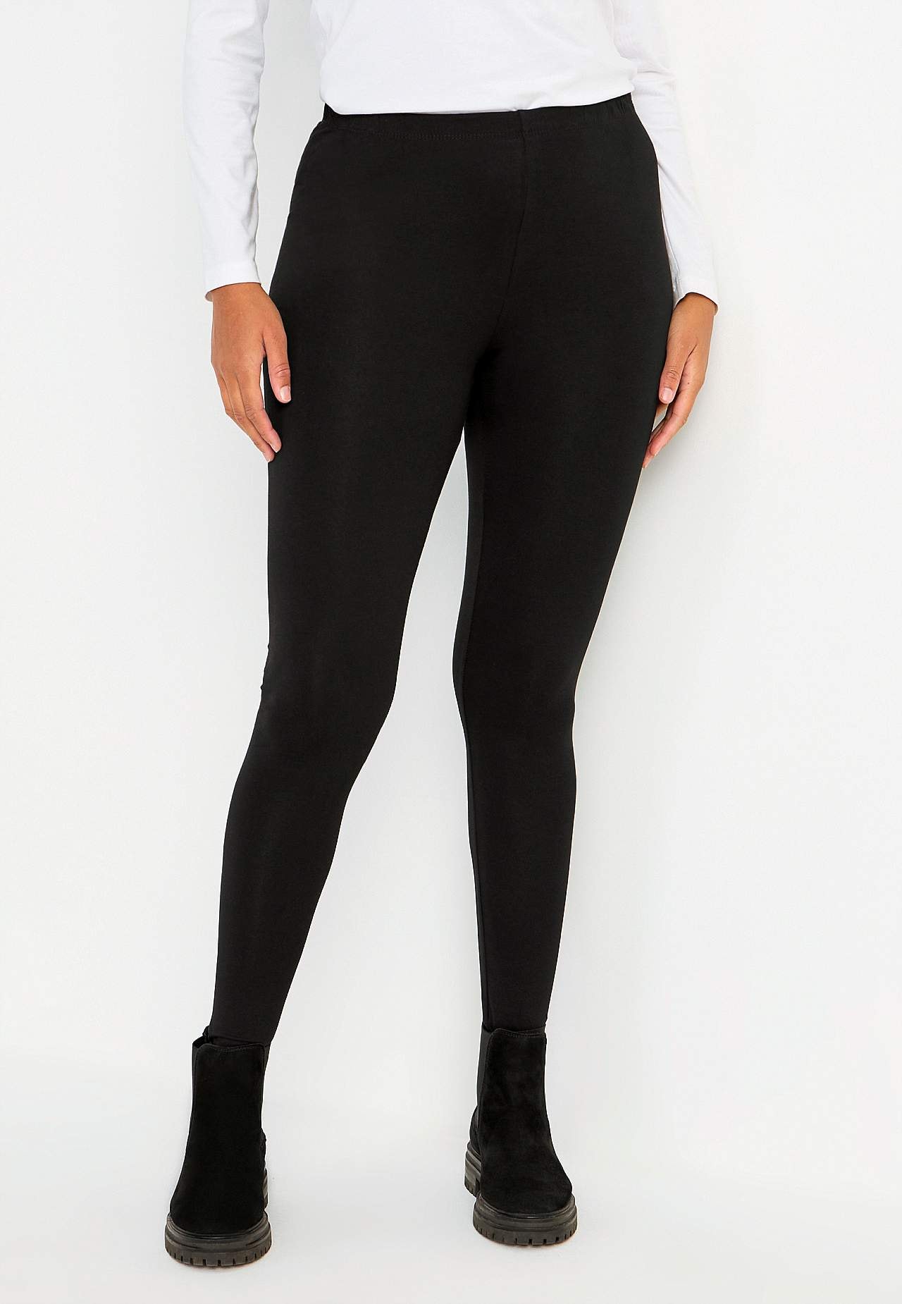 Leggings i bomull 2-pack