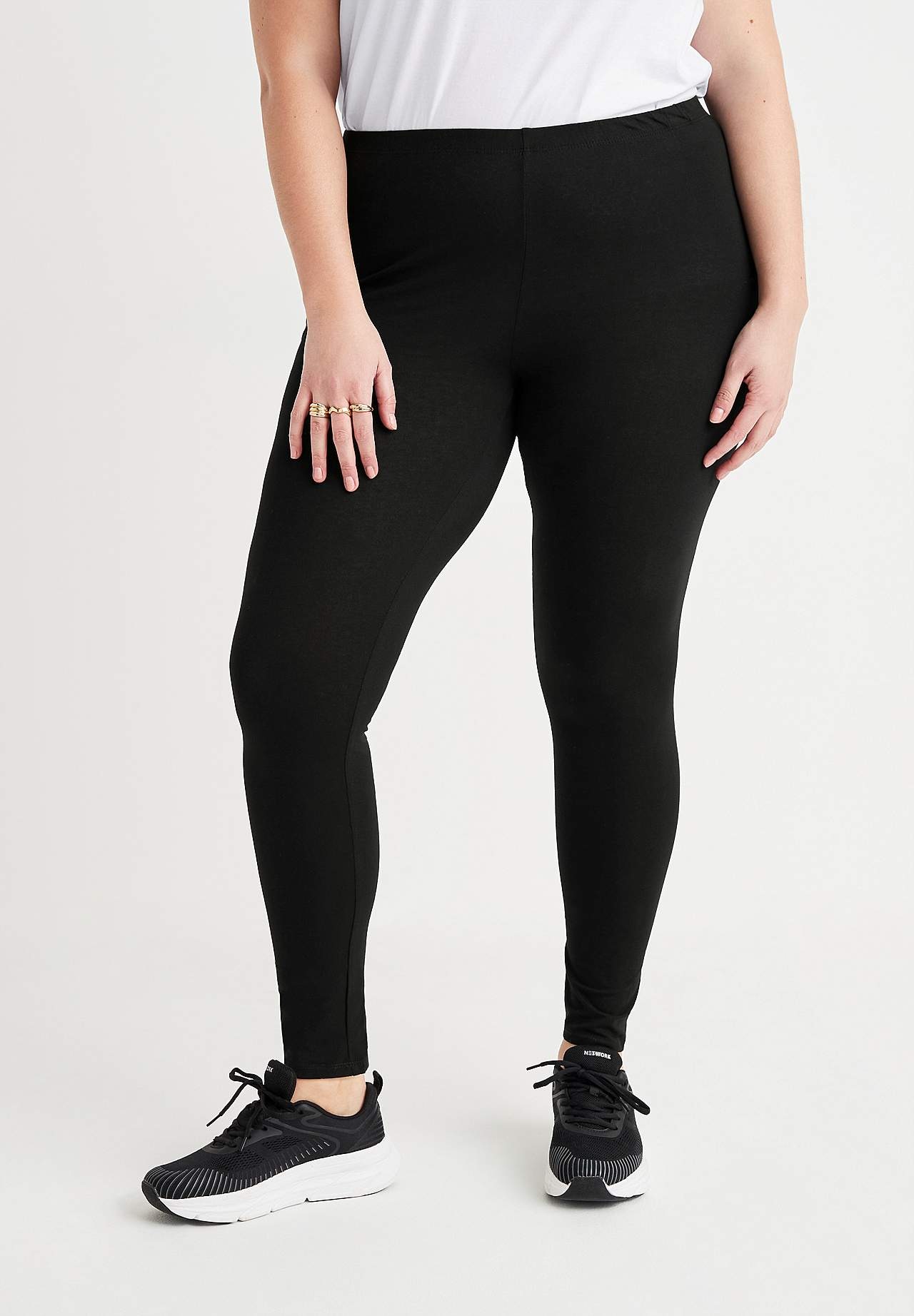 Leggings i bomull 2-pack
