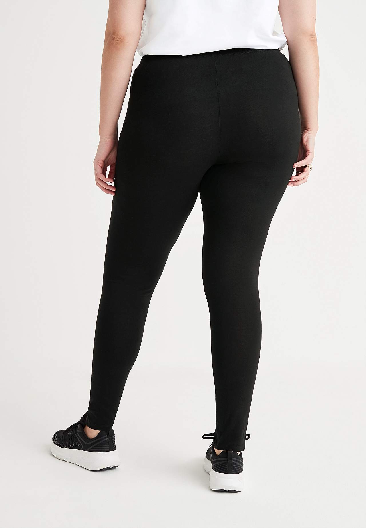 Leggings i bomull 2-pack