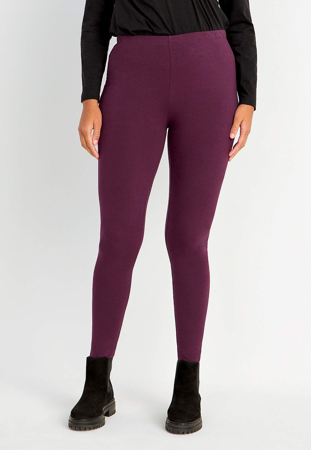 Leggings i bomull 2-pack