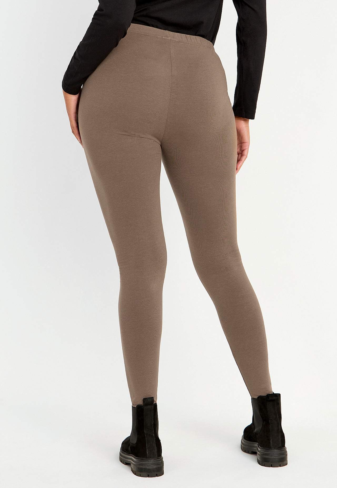 Leggings i bomull 2-pack