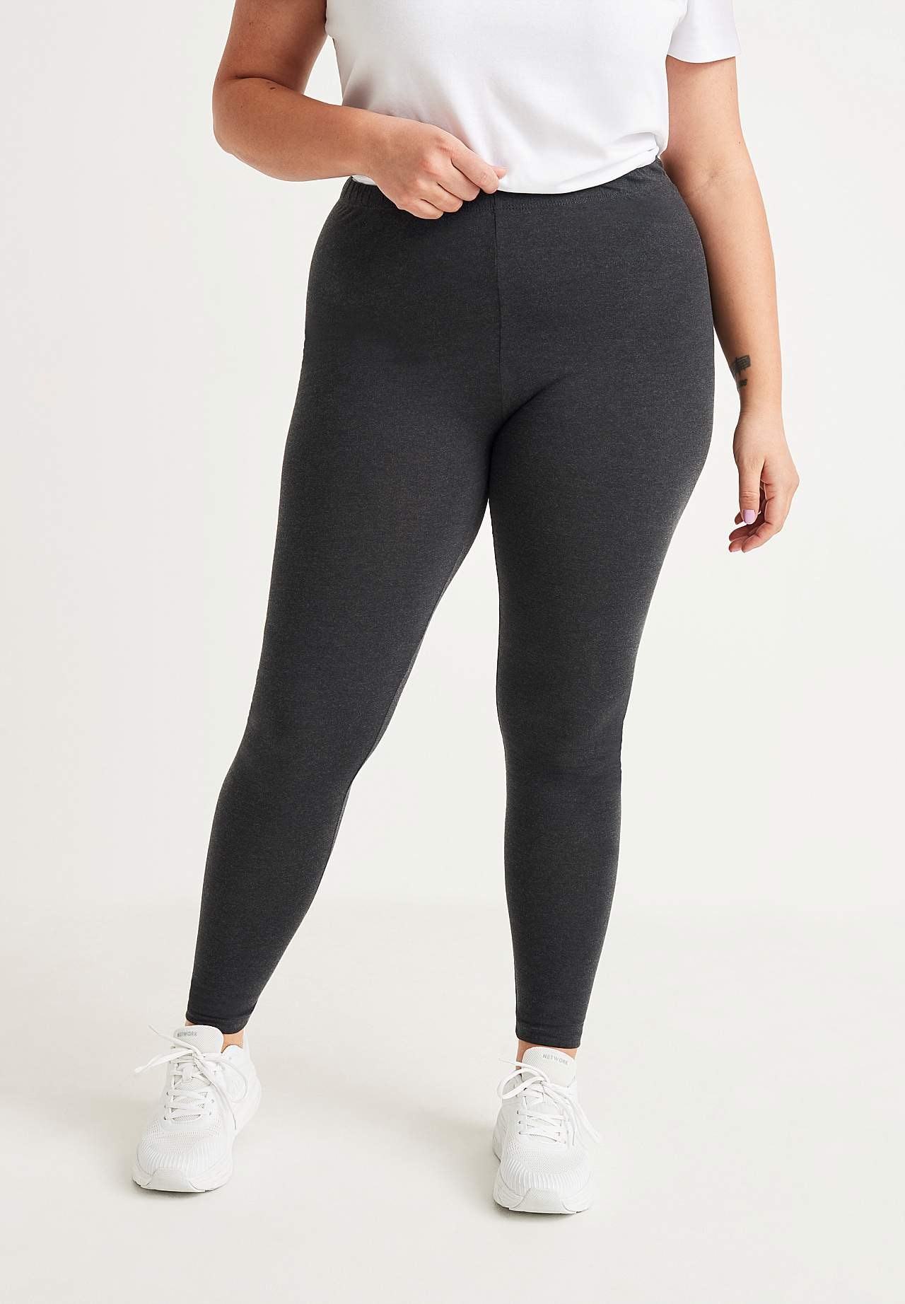 Leggings i bomull 2-pack