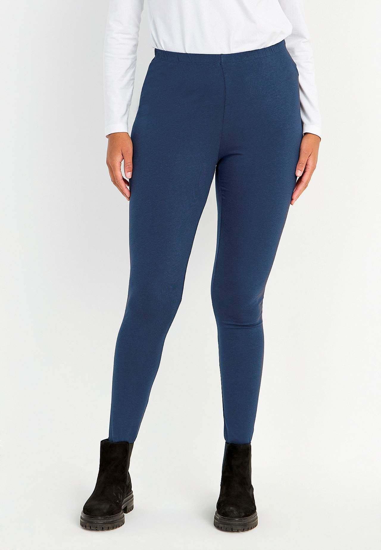 Leggings i bomull 2-pack