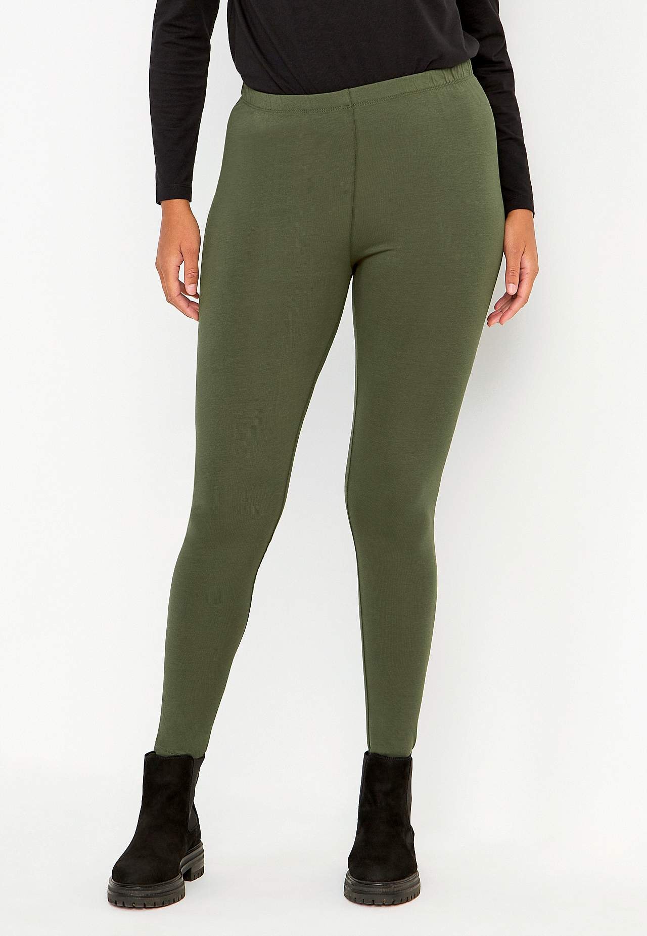 Leggings i bomull 2-pack