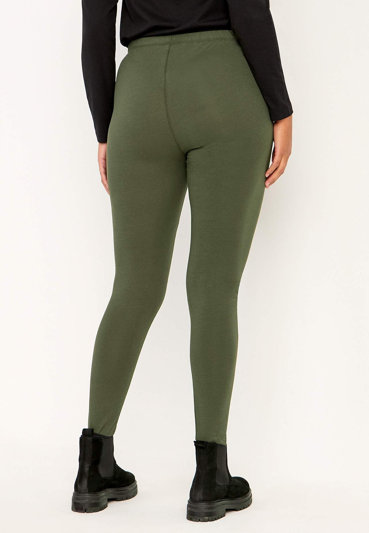 Leggings i bomull 2-pack