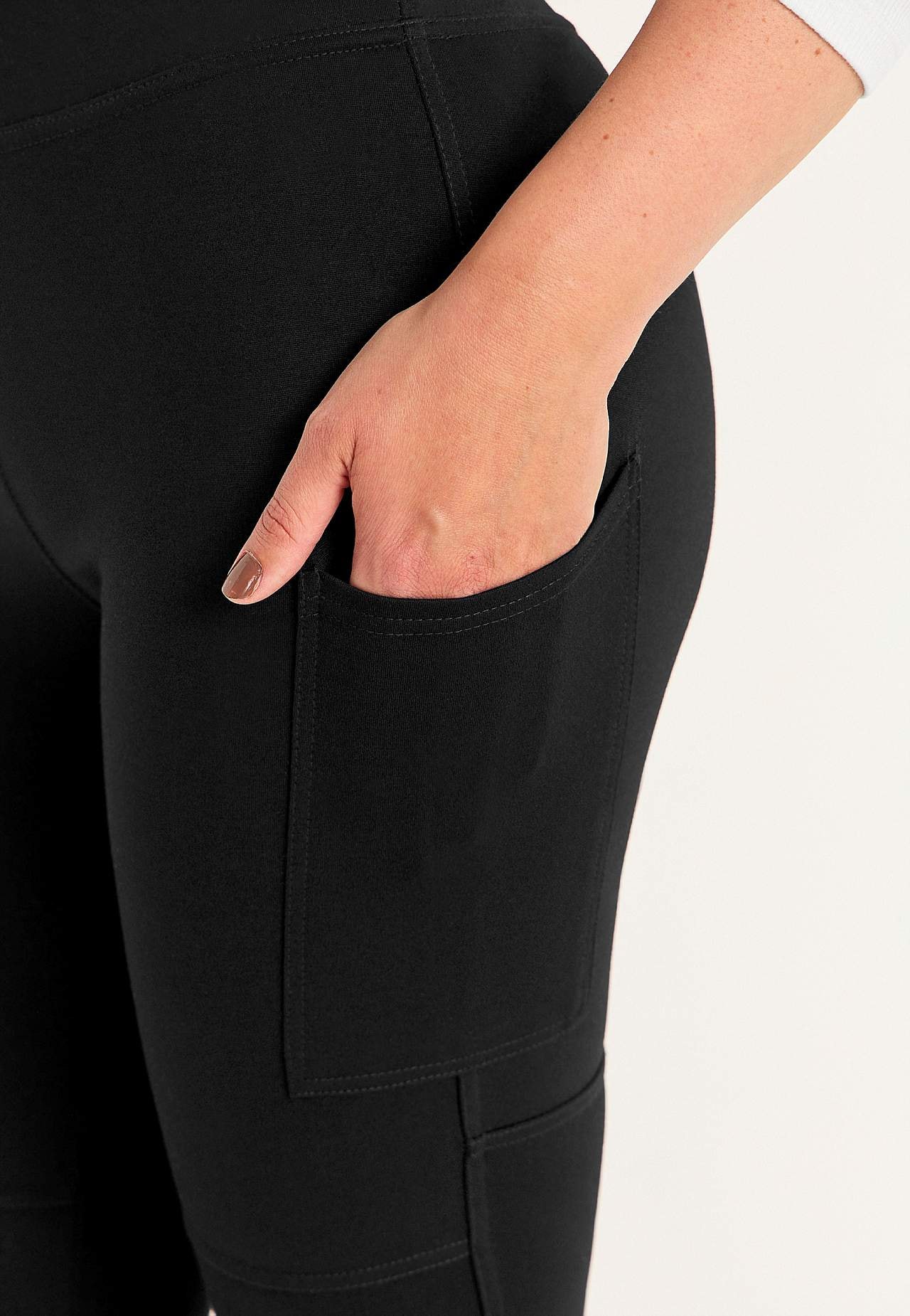 Leggings med sidfickor
