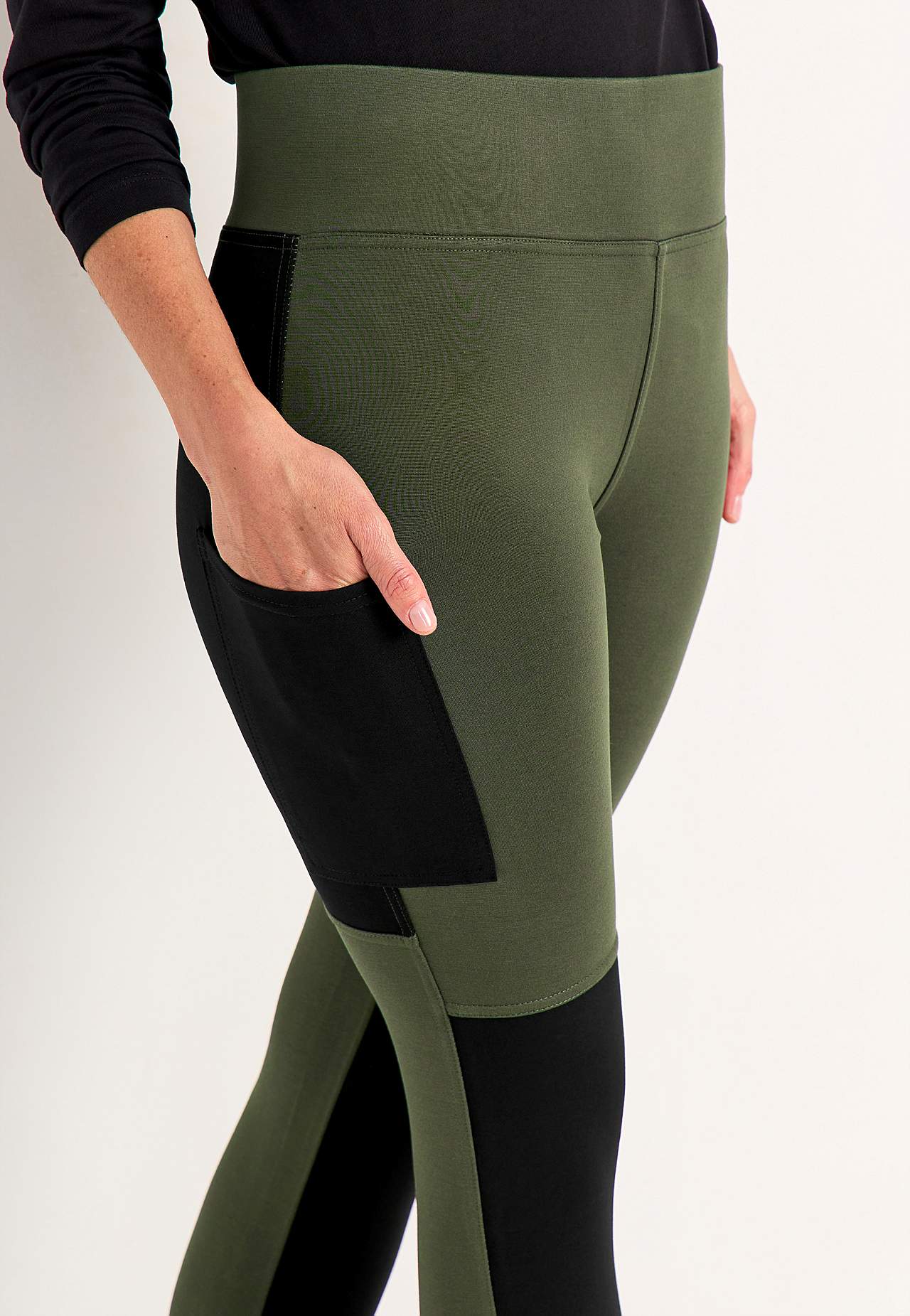 Leggings med sidfickor