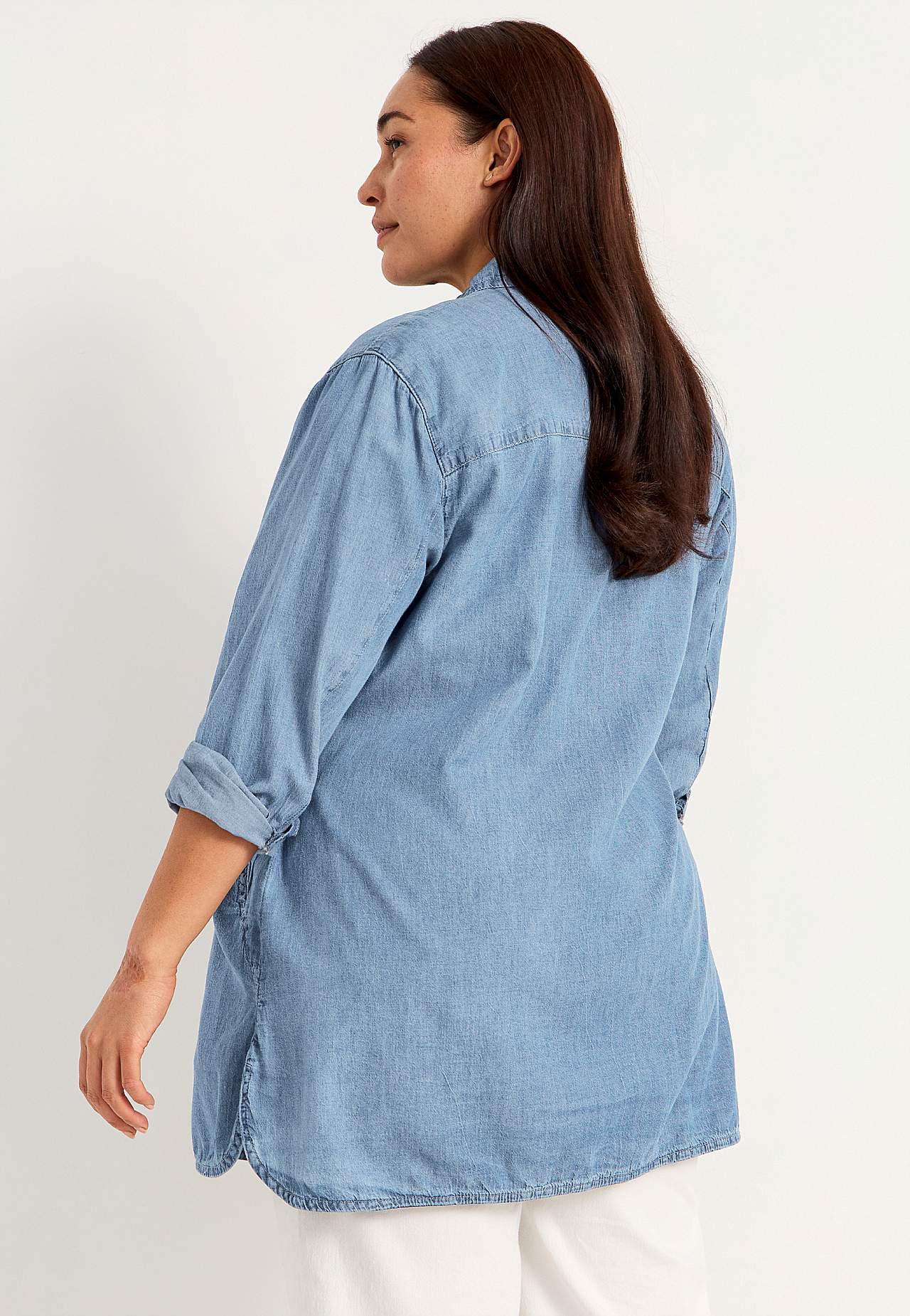 Lång jeansskjorta