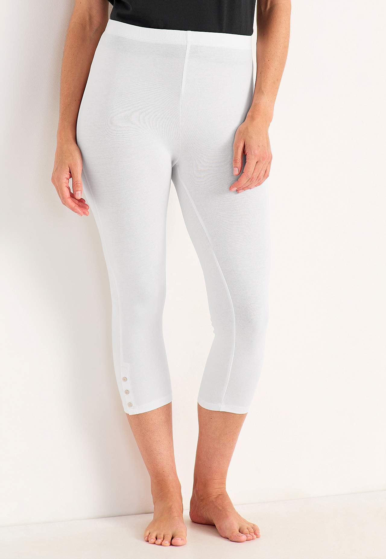 Caprileggings med fina knappdetaljer Milly 2-pack