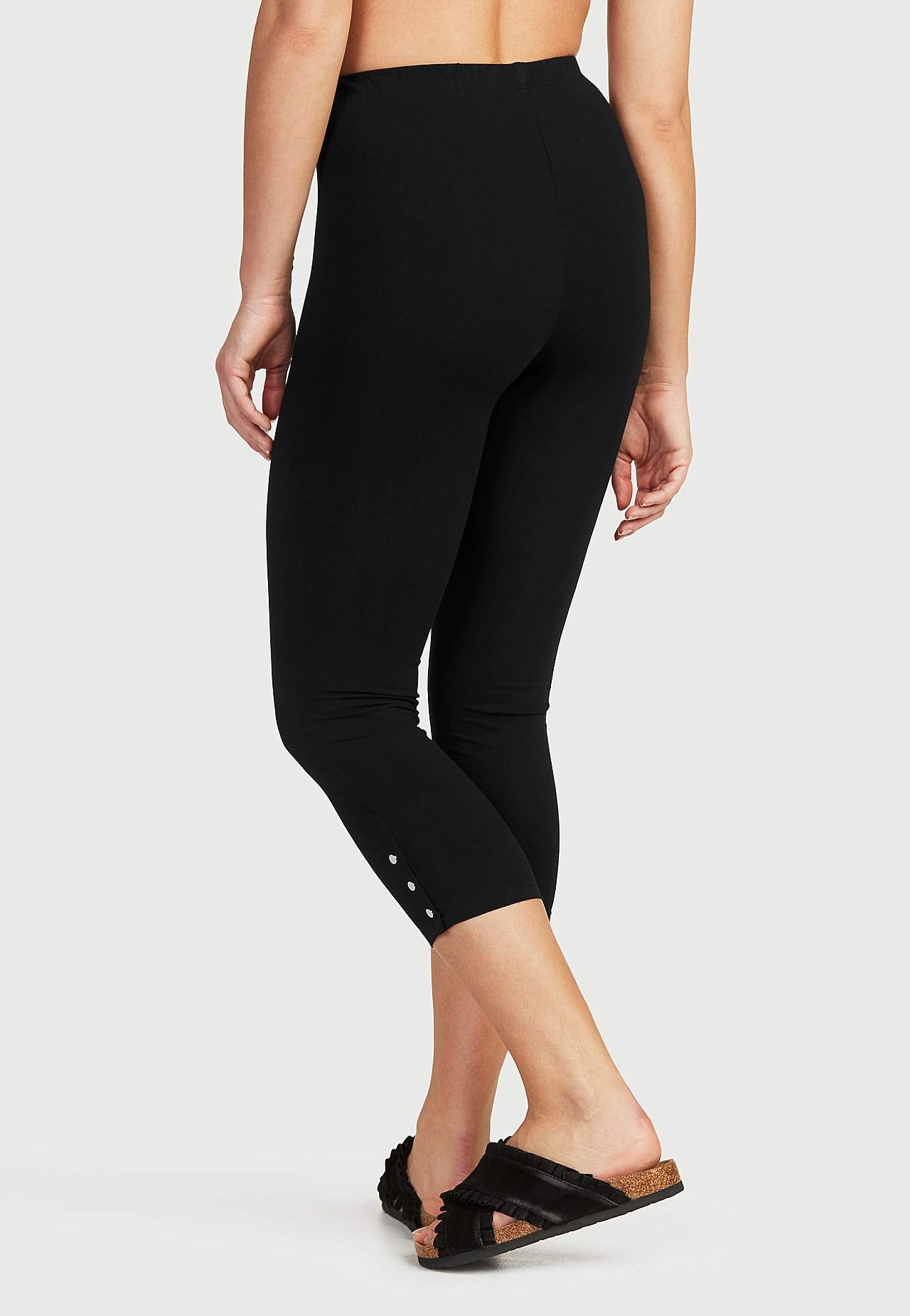 Caprileggings med fina knappdetaljer Milly 2-pack