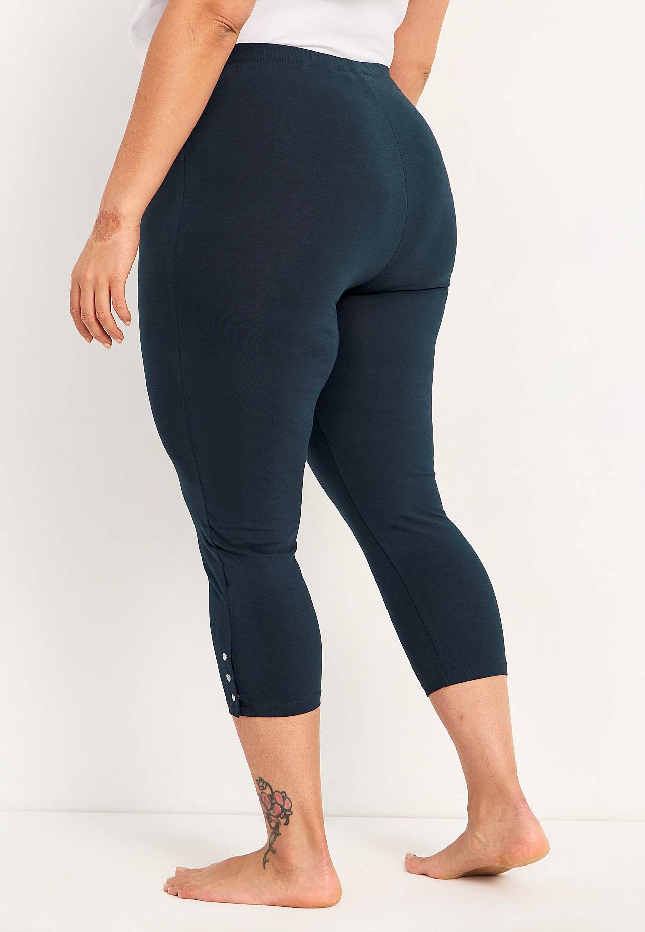 Caprileggings med fina knappdetaljer Milly 2-pack