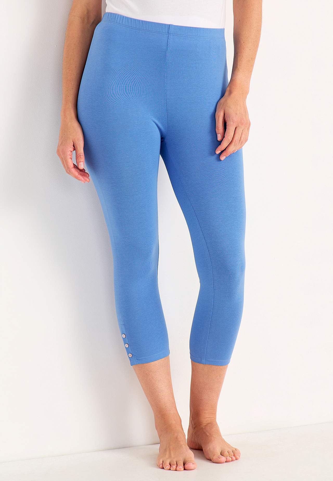Caprileggings med fina knappdetaljer Milly 2-pack